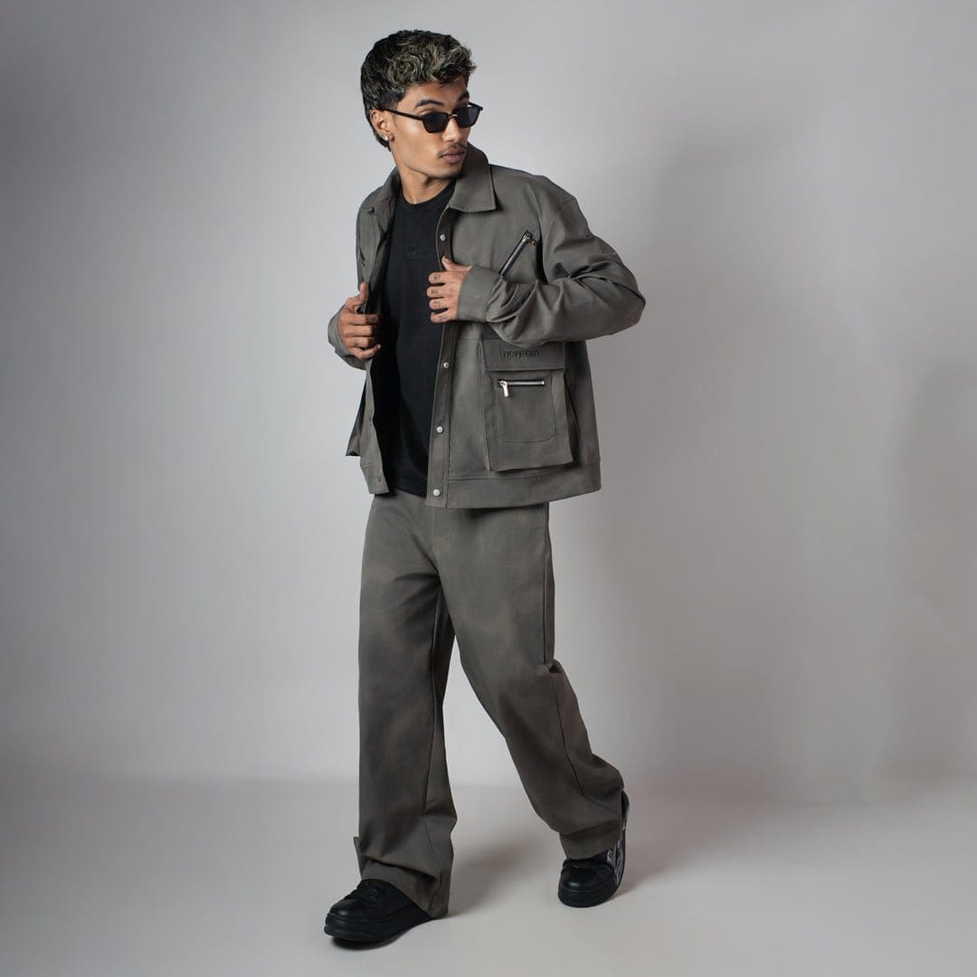 Hophead GREY CLOUDRIP POCKET JACKET