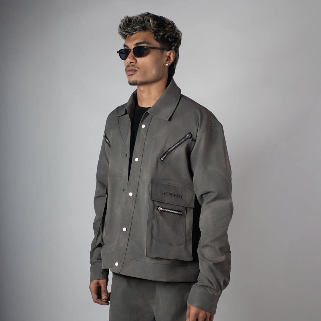 Hophead GREY CLOUDRIP POCKET JACKET