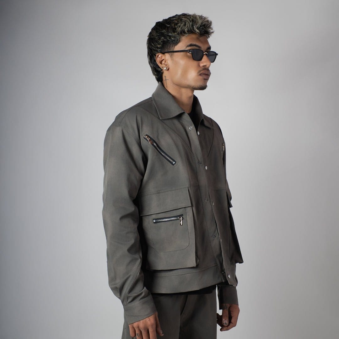 Hophead GREY CLOUDRIP POCKET JACKET