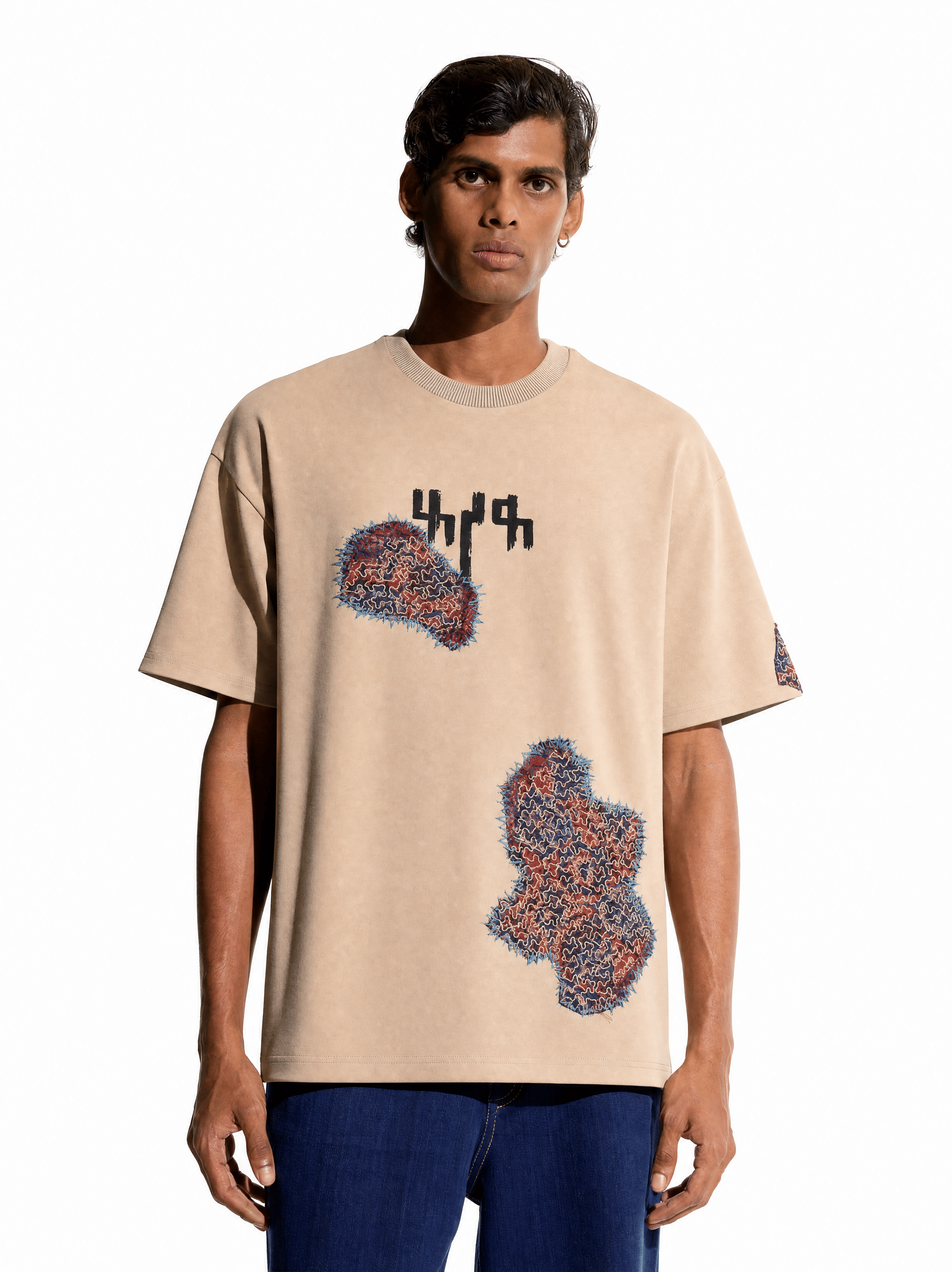 F A R A K Stone Wash Paniya T - shirt