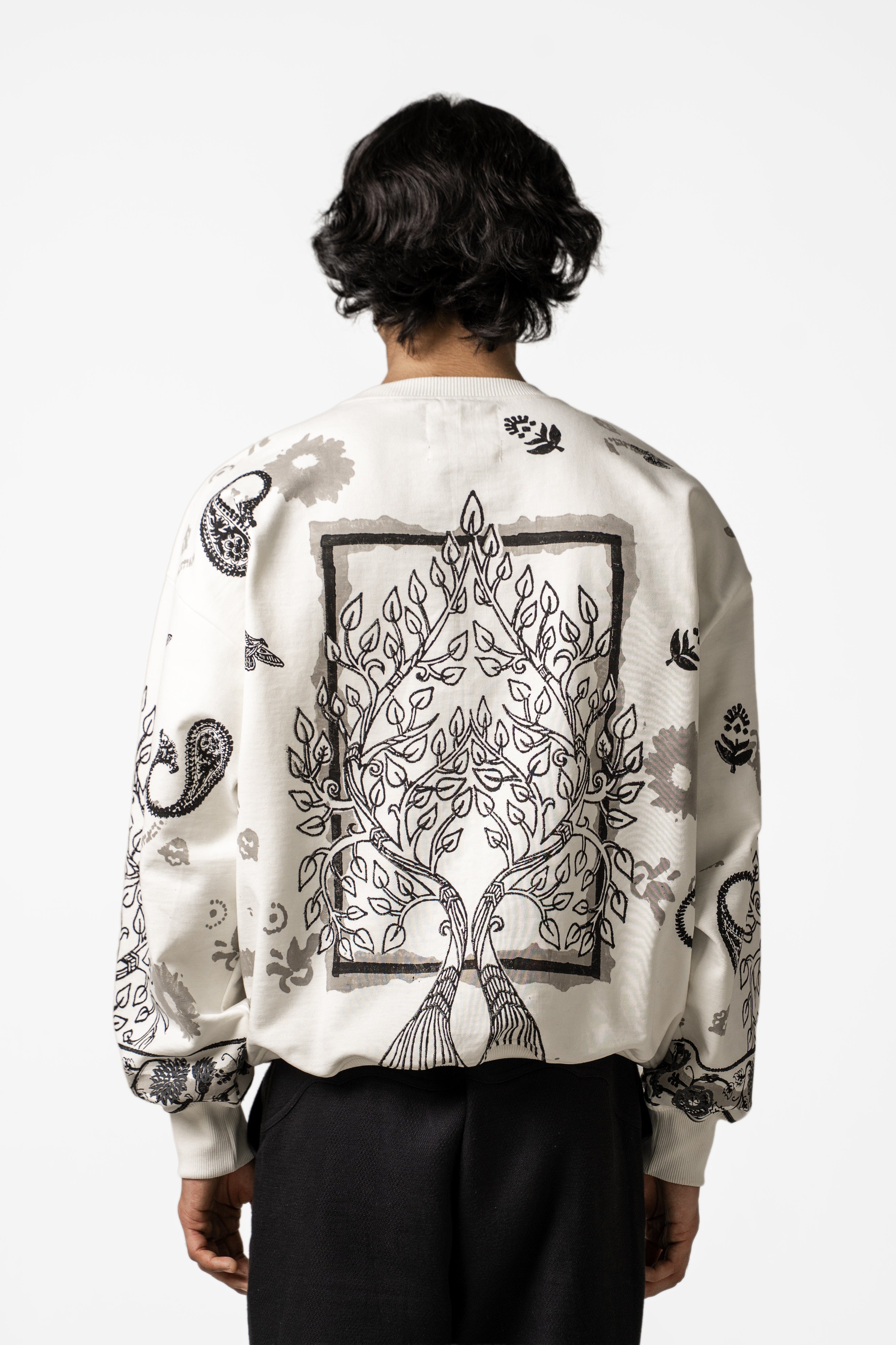F A R A K Raanjha' Blockprinted Sweatshirt