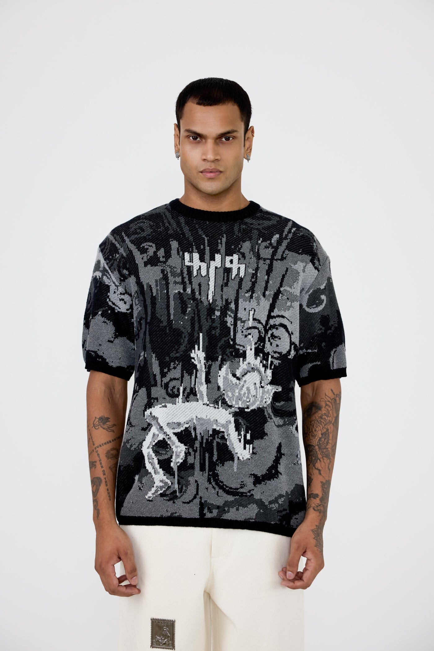 F A R A K Leap of Faith' jacquard T - shirt
