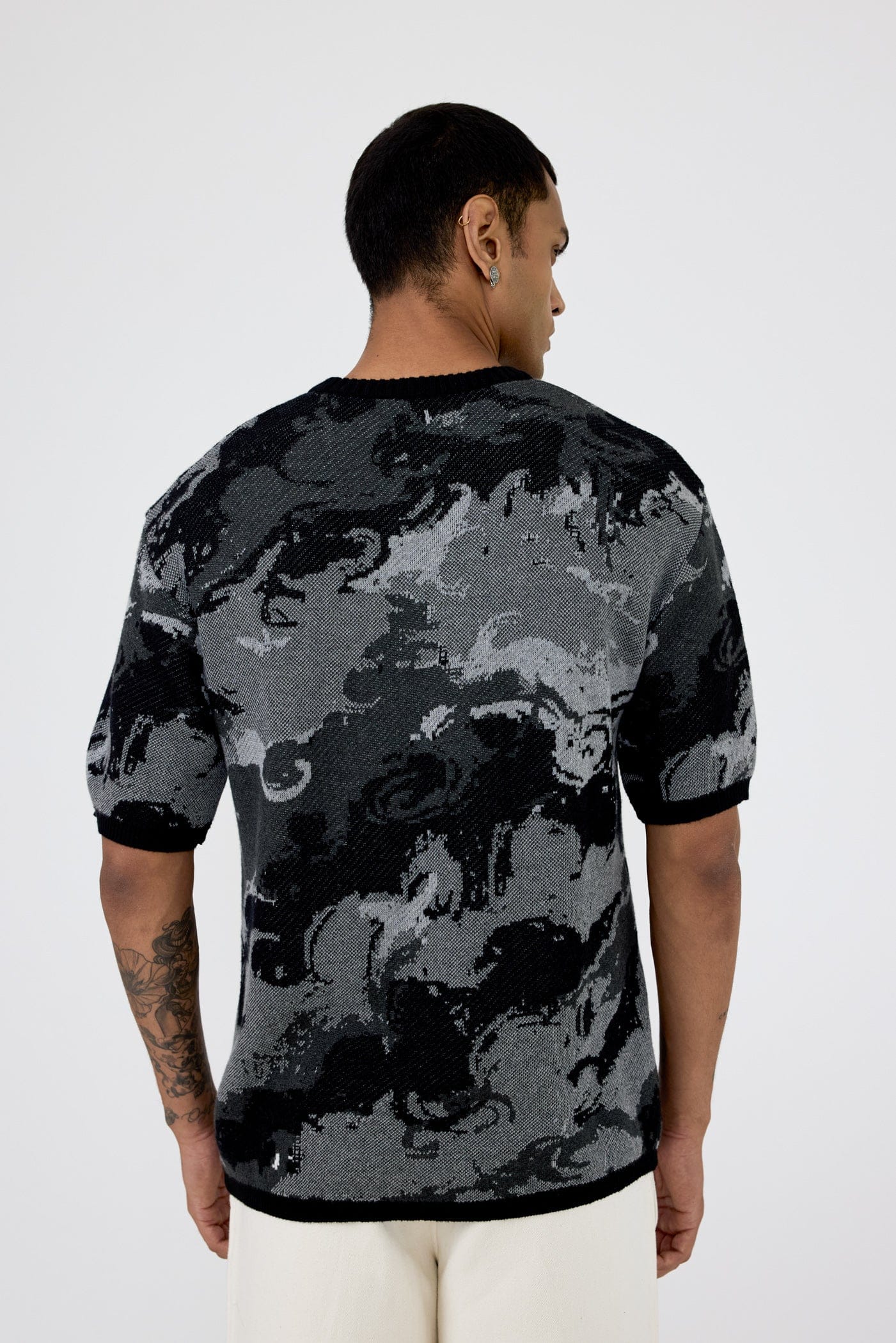 F A R A K Leap of Faith' jacquard T - shirt