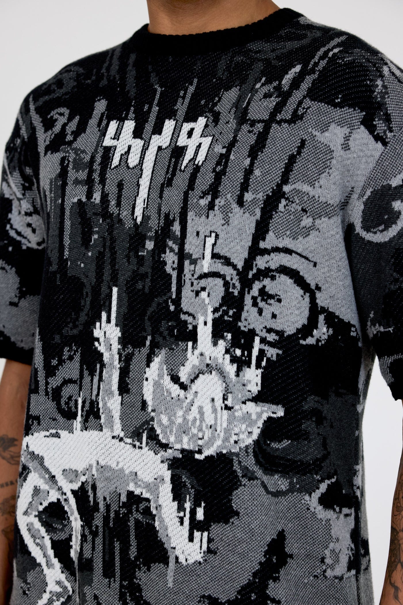 F A R A K Leap of Faith' jacquard T - shirt