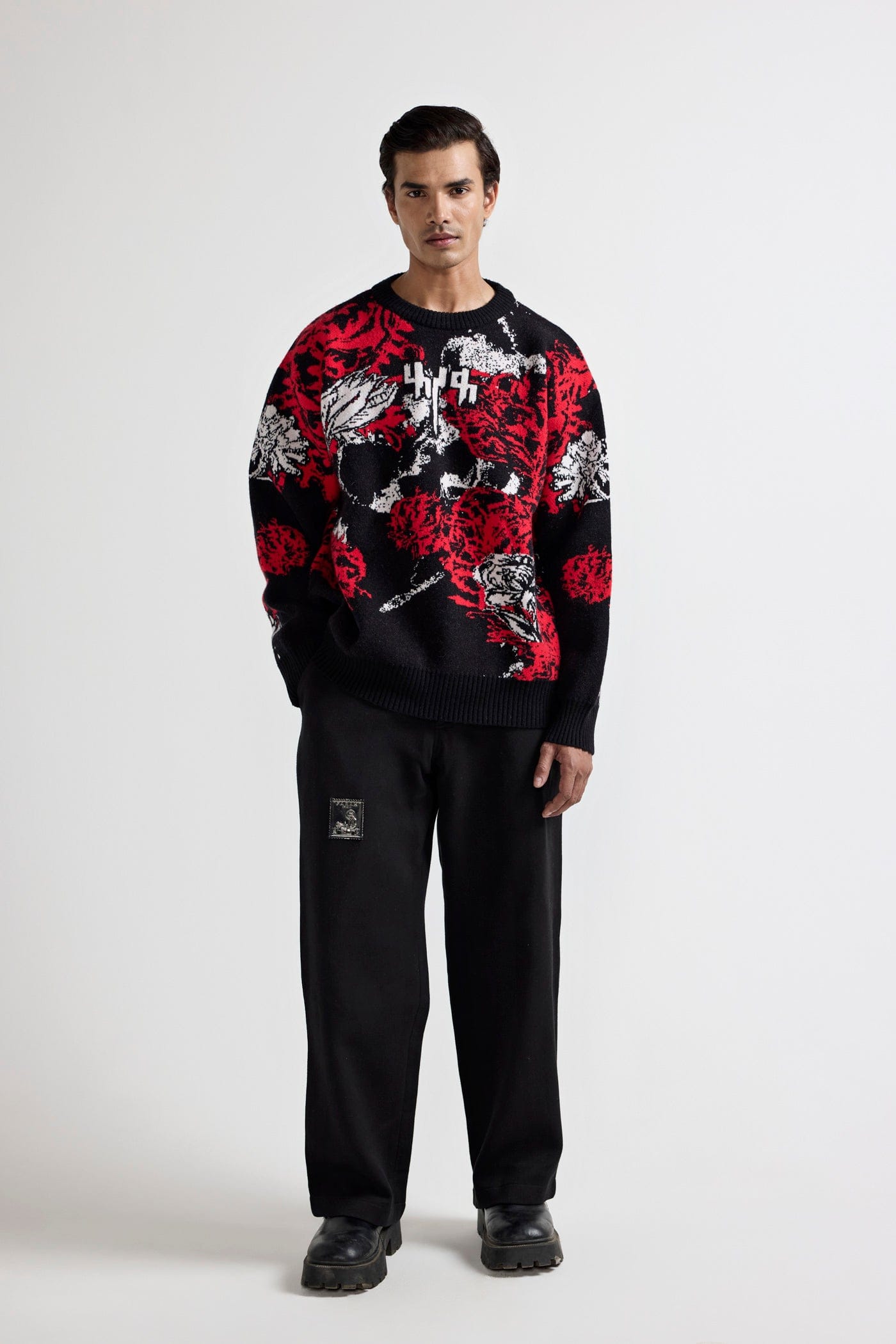 F A R A K Hallucination Knitted Sweatshirt
