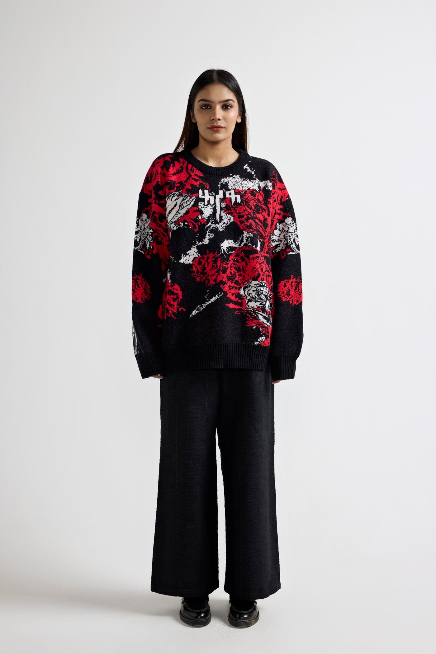F A R A K Hallucination Knitted Sweatshirt
