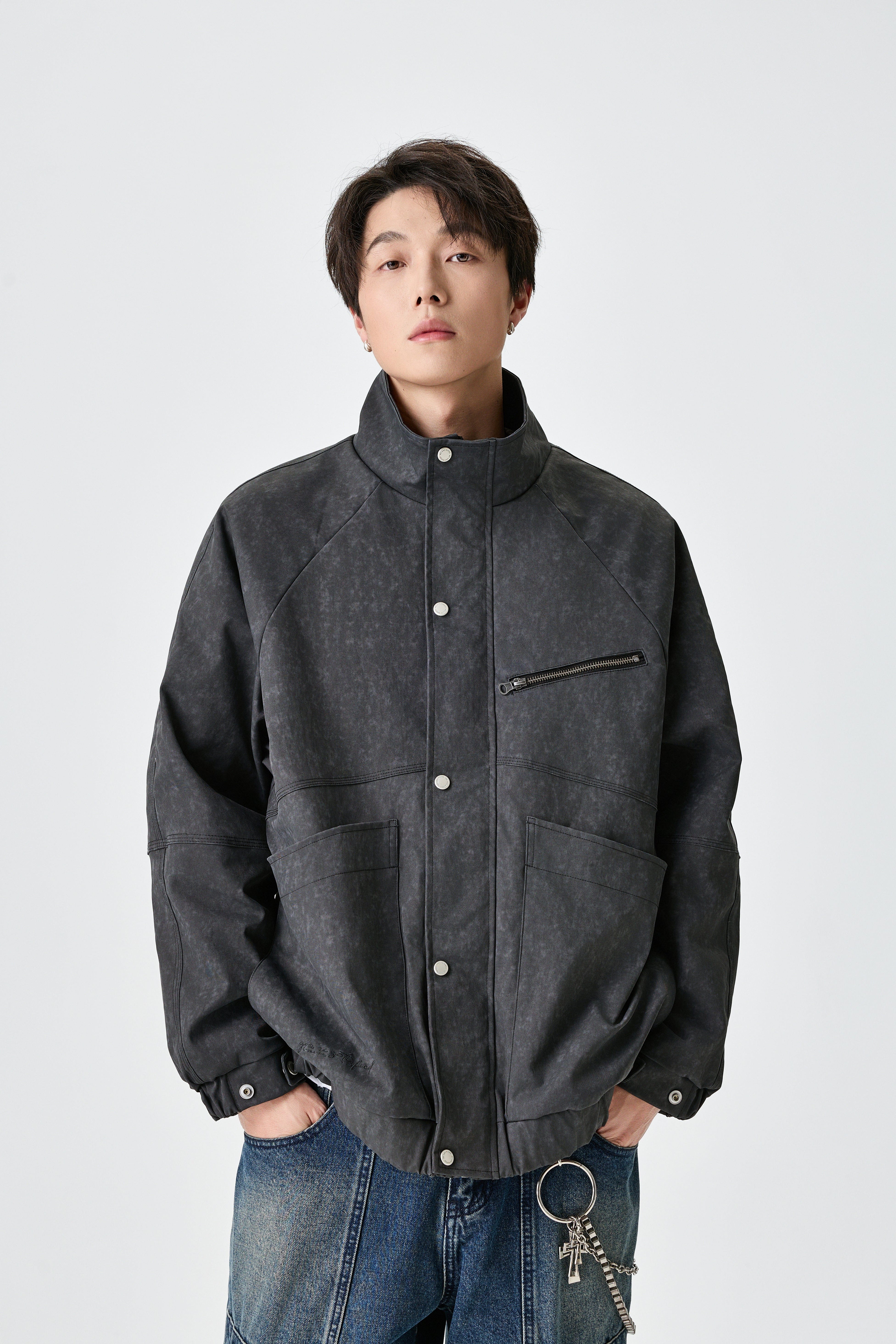 Weezy Relaxed Fit Dark Grey Jacket