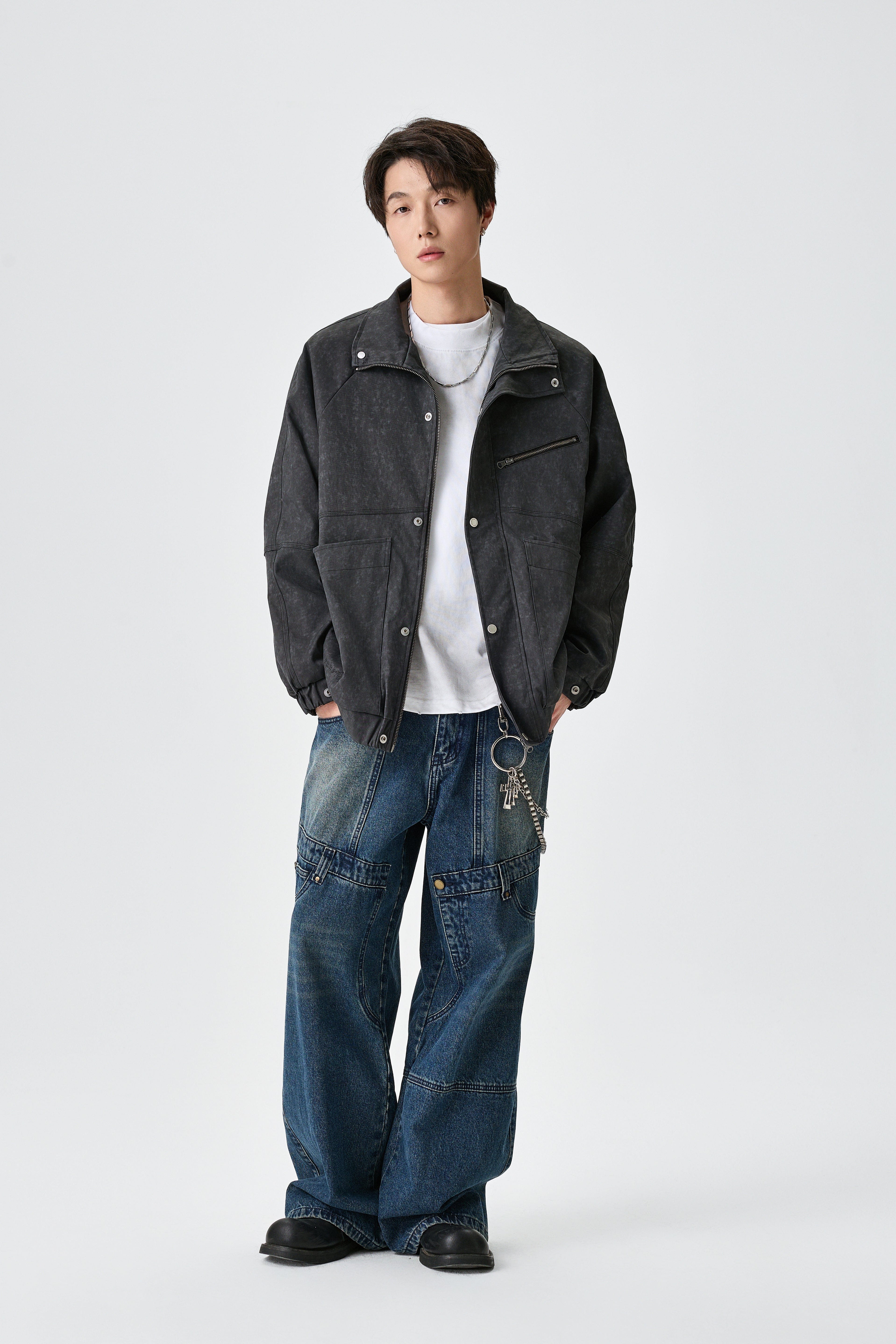 Weezy Relaxed Fit Dark Grey Jacket