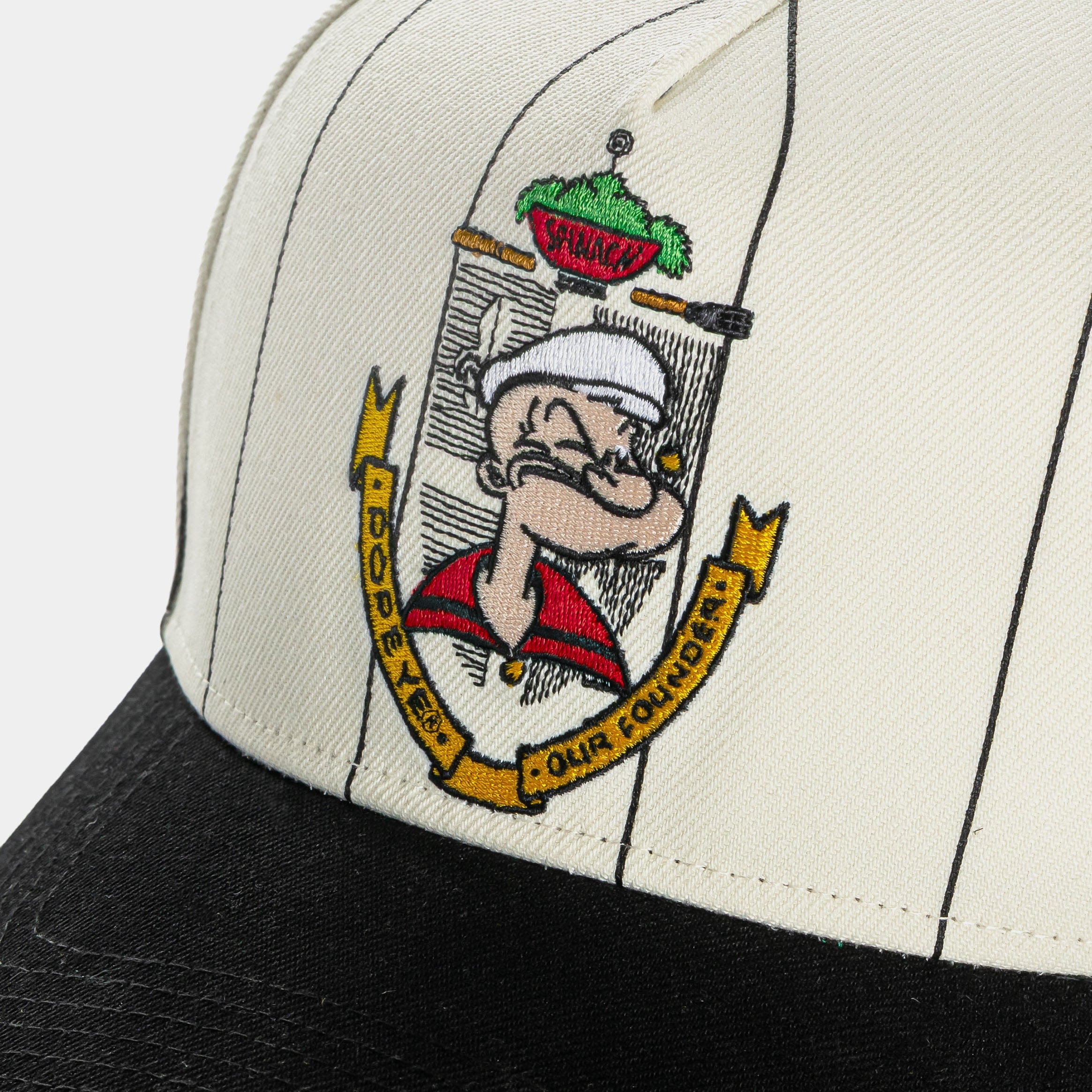 Popeye x SP SP x Popeye Bruiserboy Snapback Mens Hat (Cream/Black)