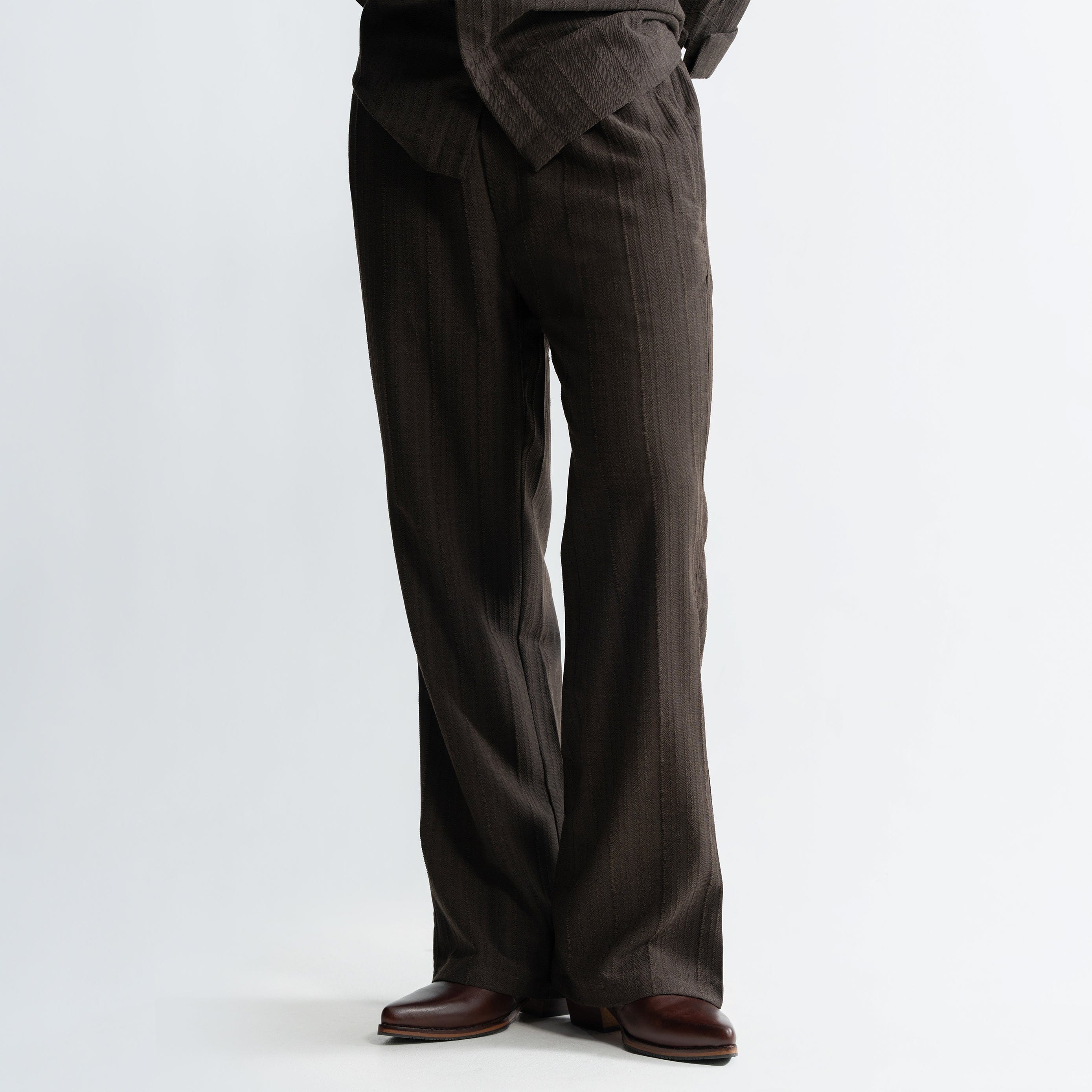 Warping Theories TWINE PANTS - BROWN