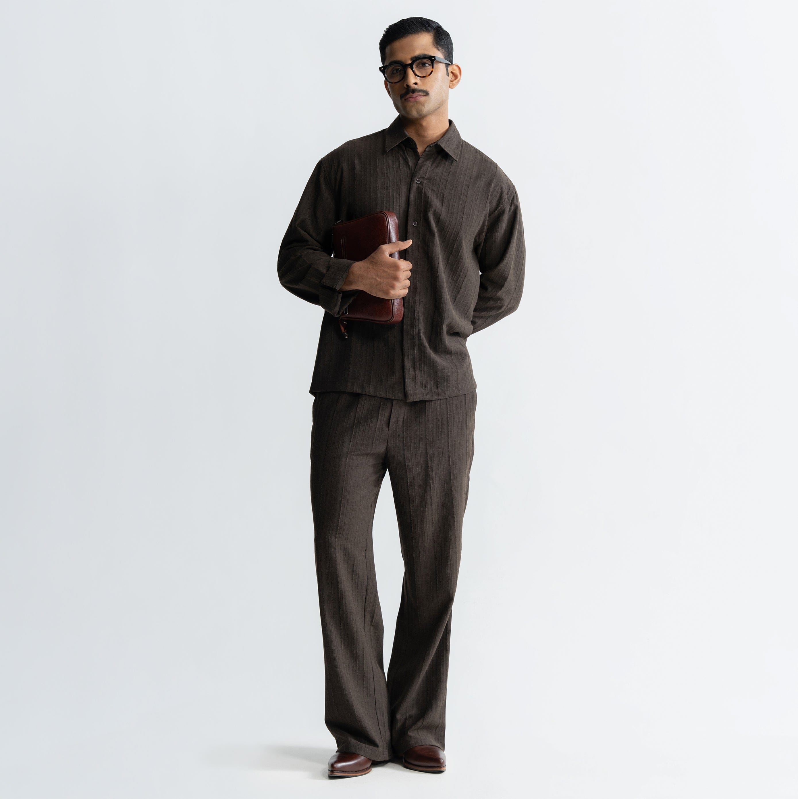 Warping Theories TWINE PANTS - BROWN