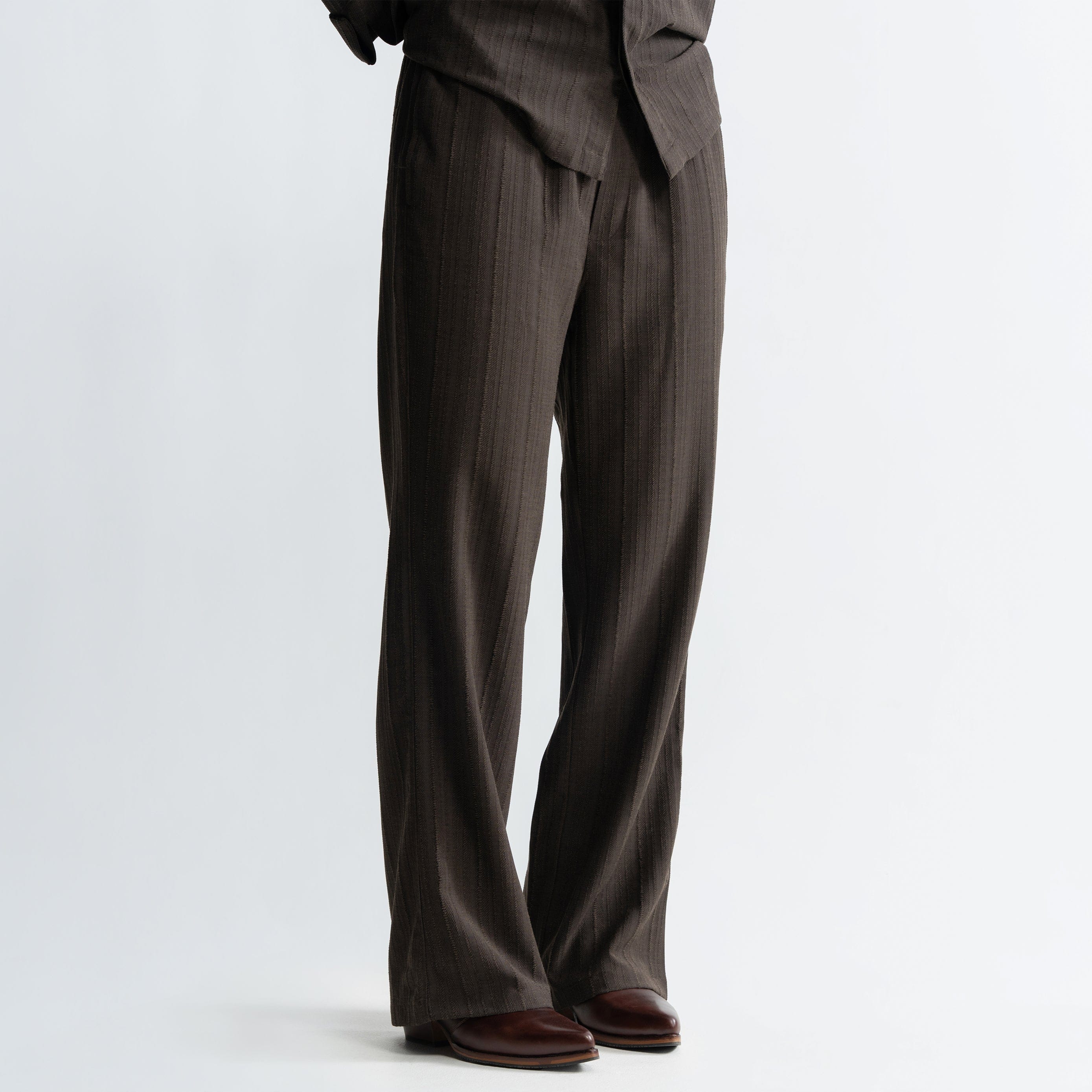 Warping Theories TWINE PANTS - BROWN