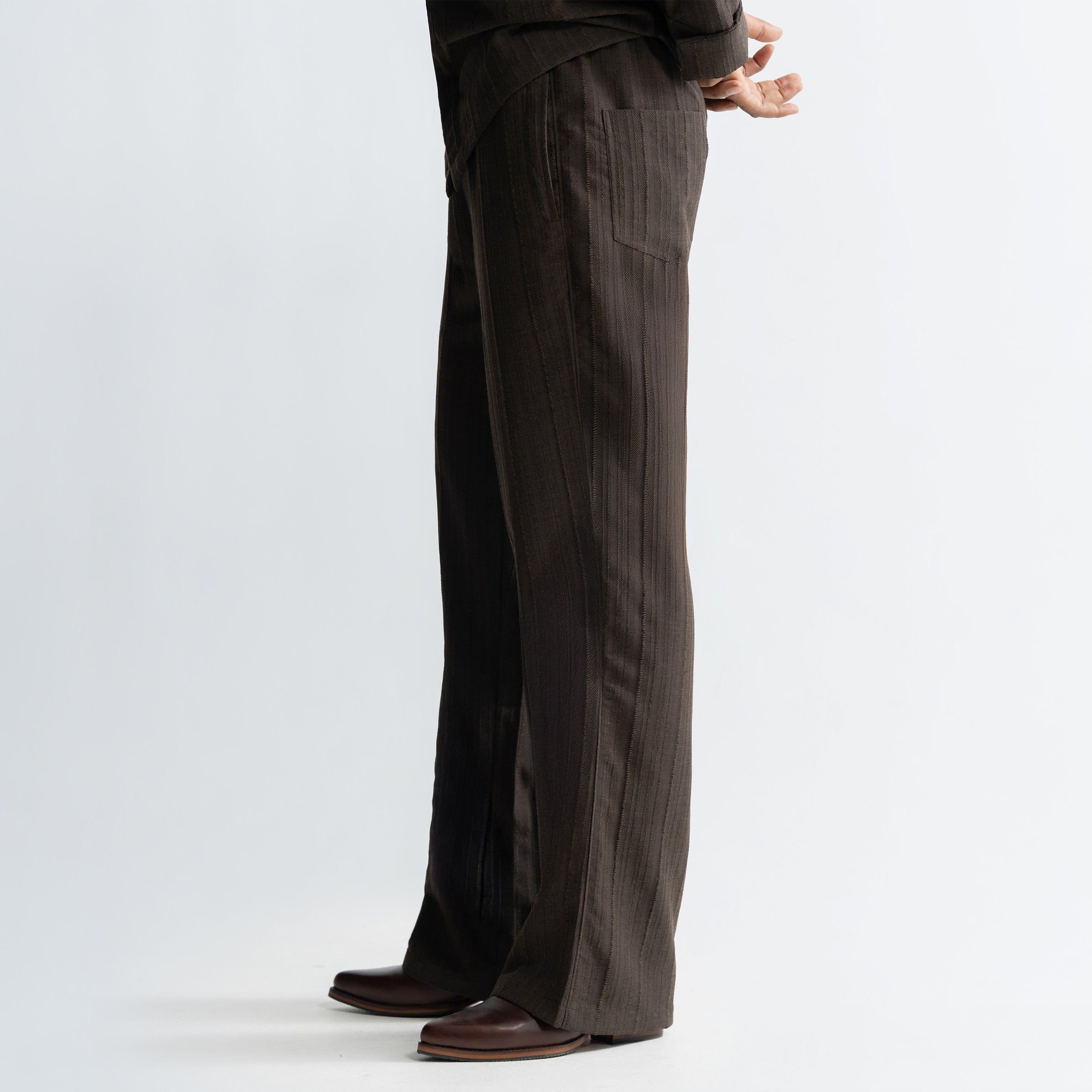 Warping Theories TWINE PANTS - BROWN