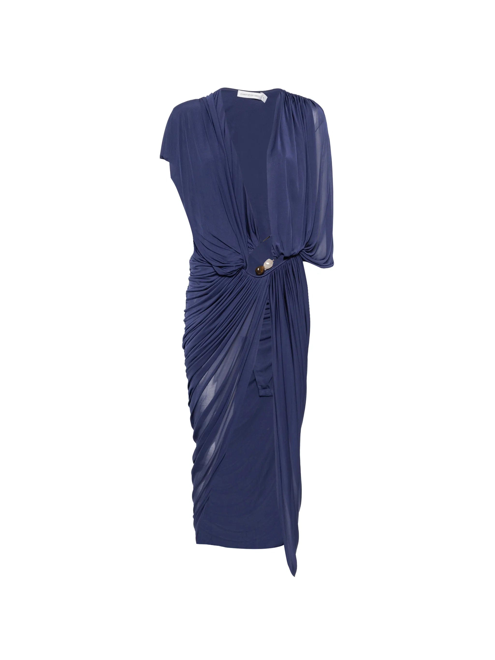 Christopher Esber Helix crystal - draped maxi dress