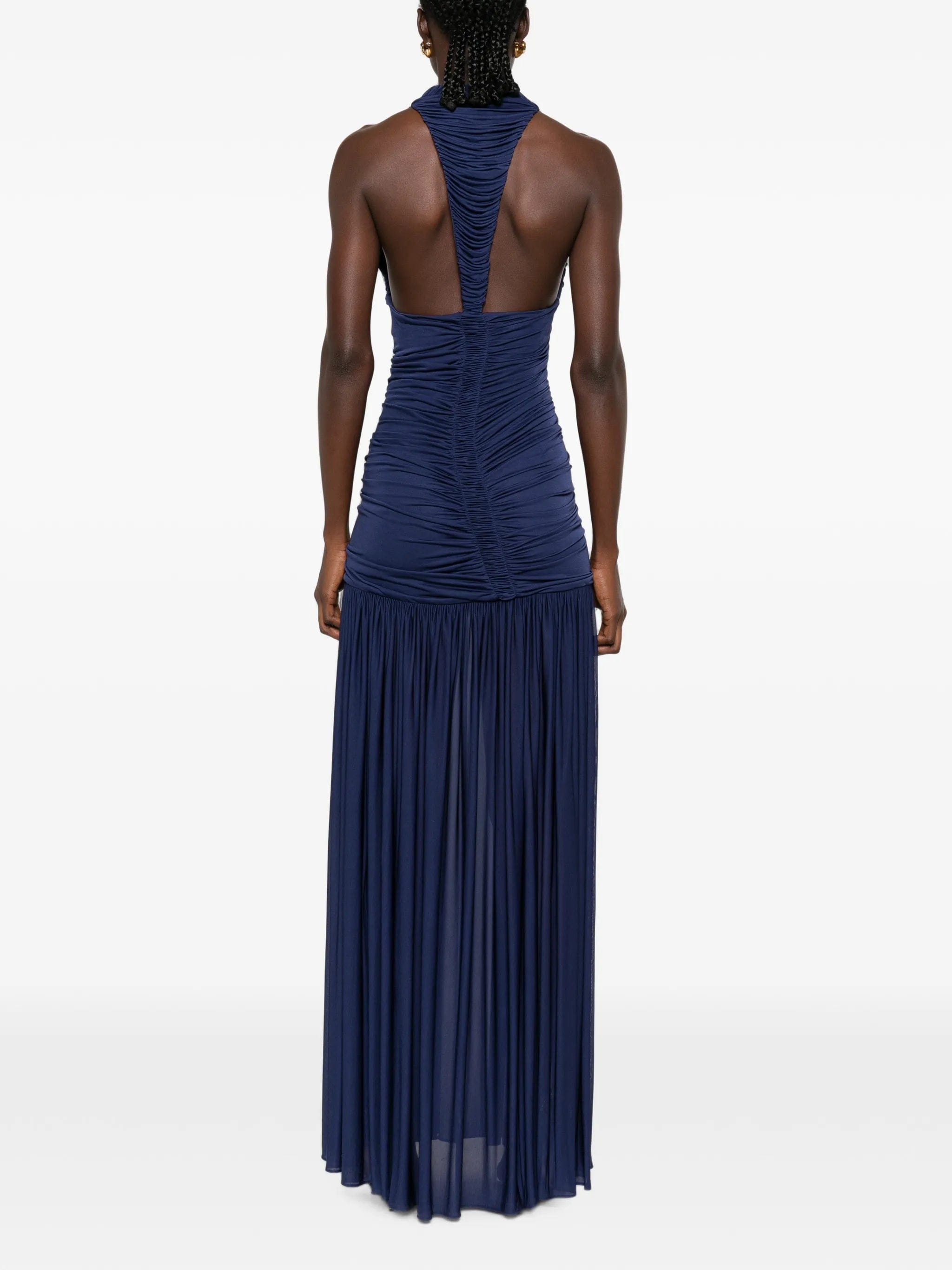 Christopher Esber Orion ruched V - neck maxi dress