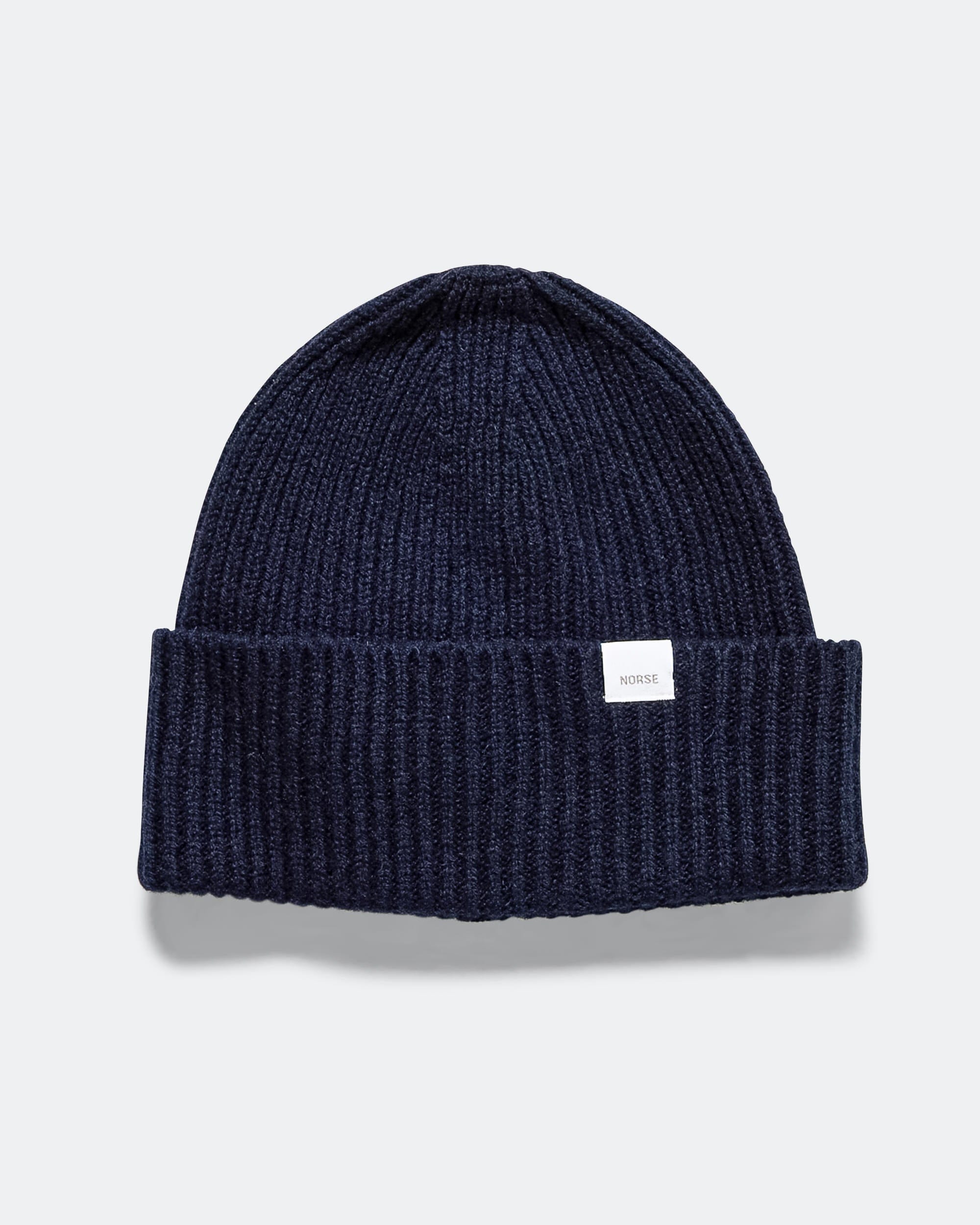 Norse Projects Standard Merino Lambswool Beanie - Dark Navy