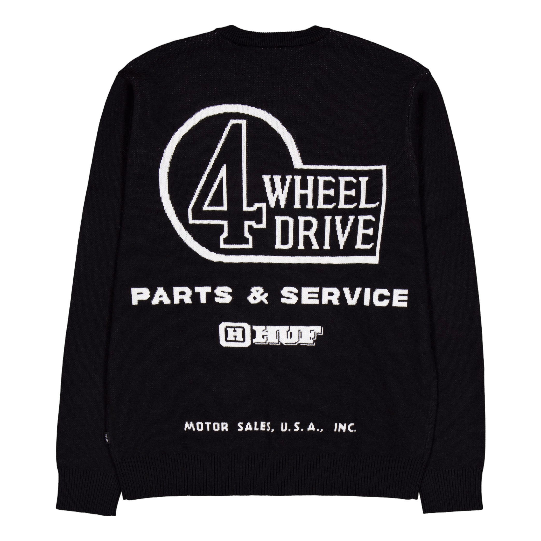 HUF Parts & Service Sweater Black