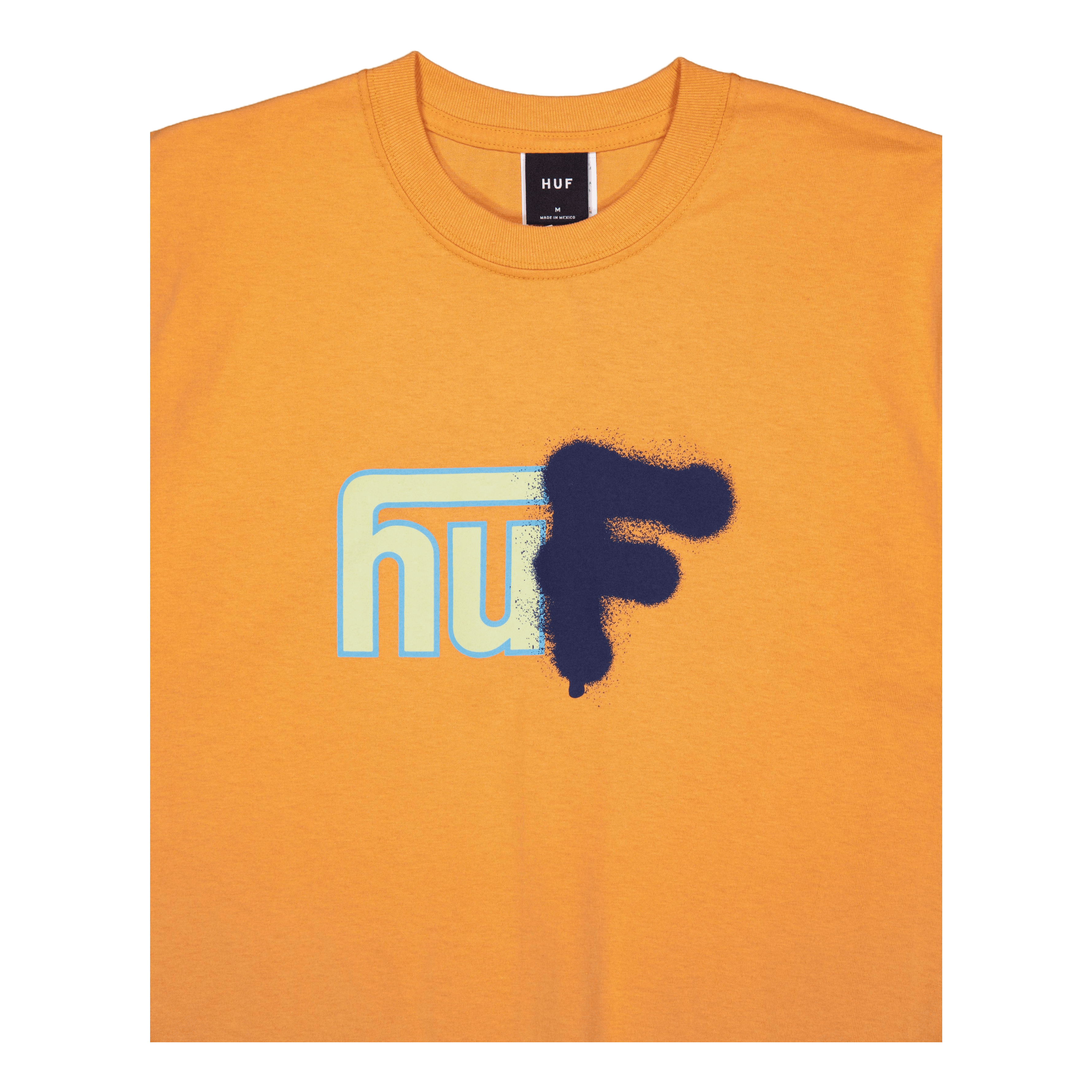 HUF Upside Downtown S/s T-Shirt Tangerine
