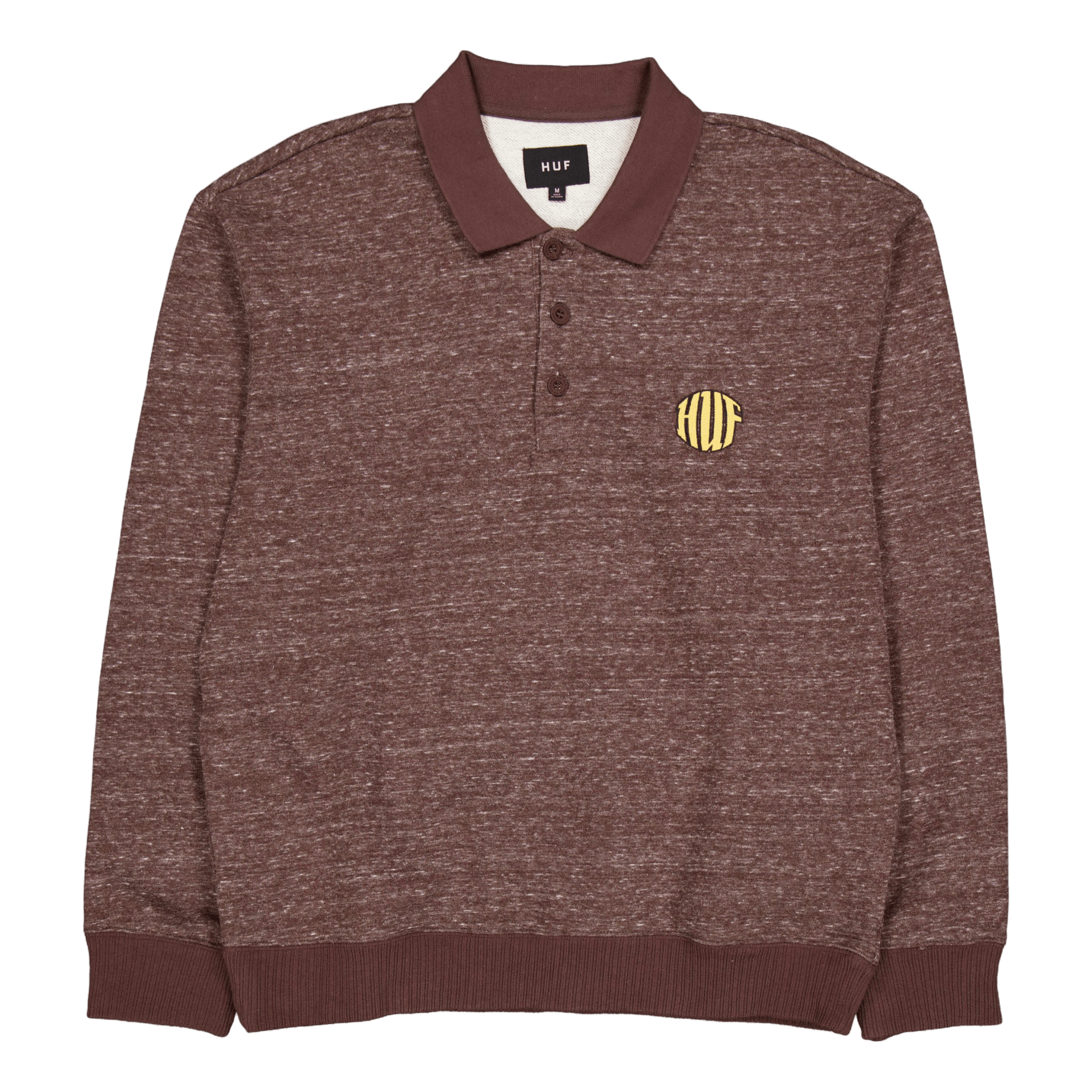 HUF Winston Polo Fleece Coffee