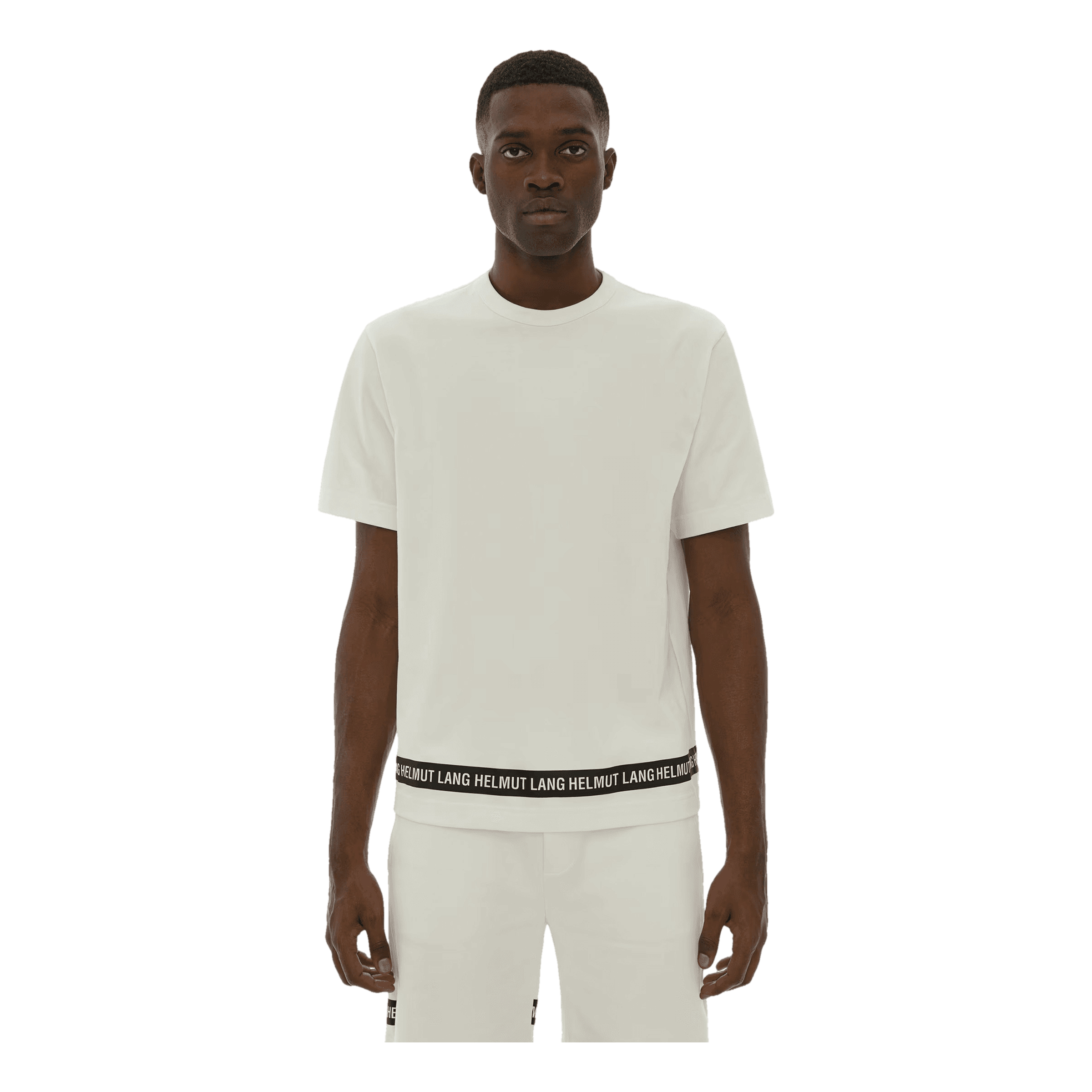 Helmut Lang Stripe T-Shirt.bold Cott White