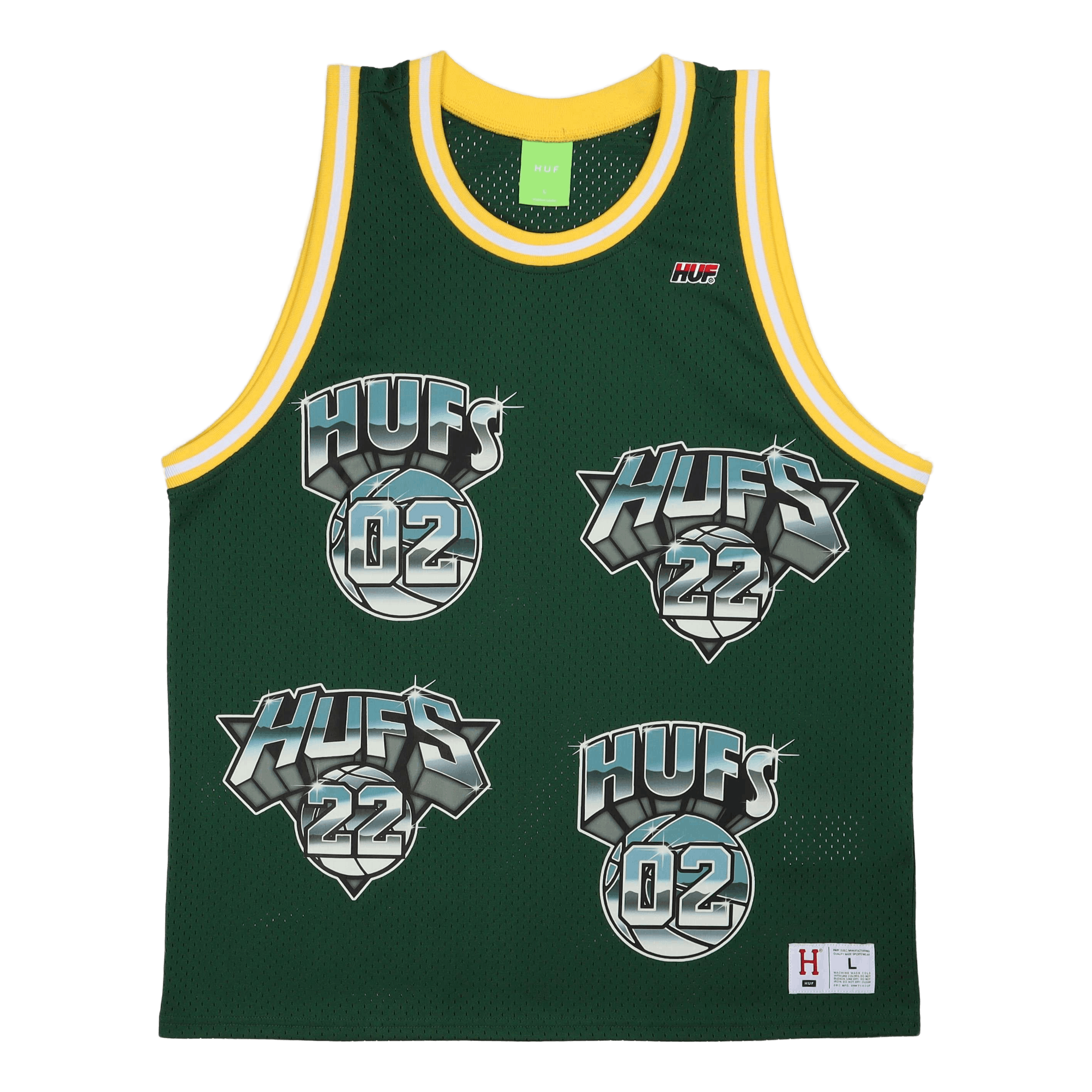 Hufs Basketball Jersey Green