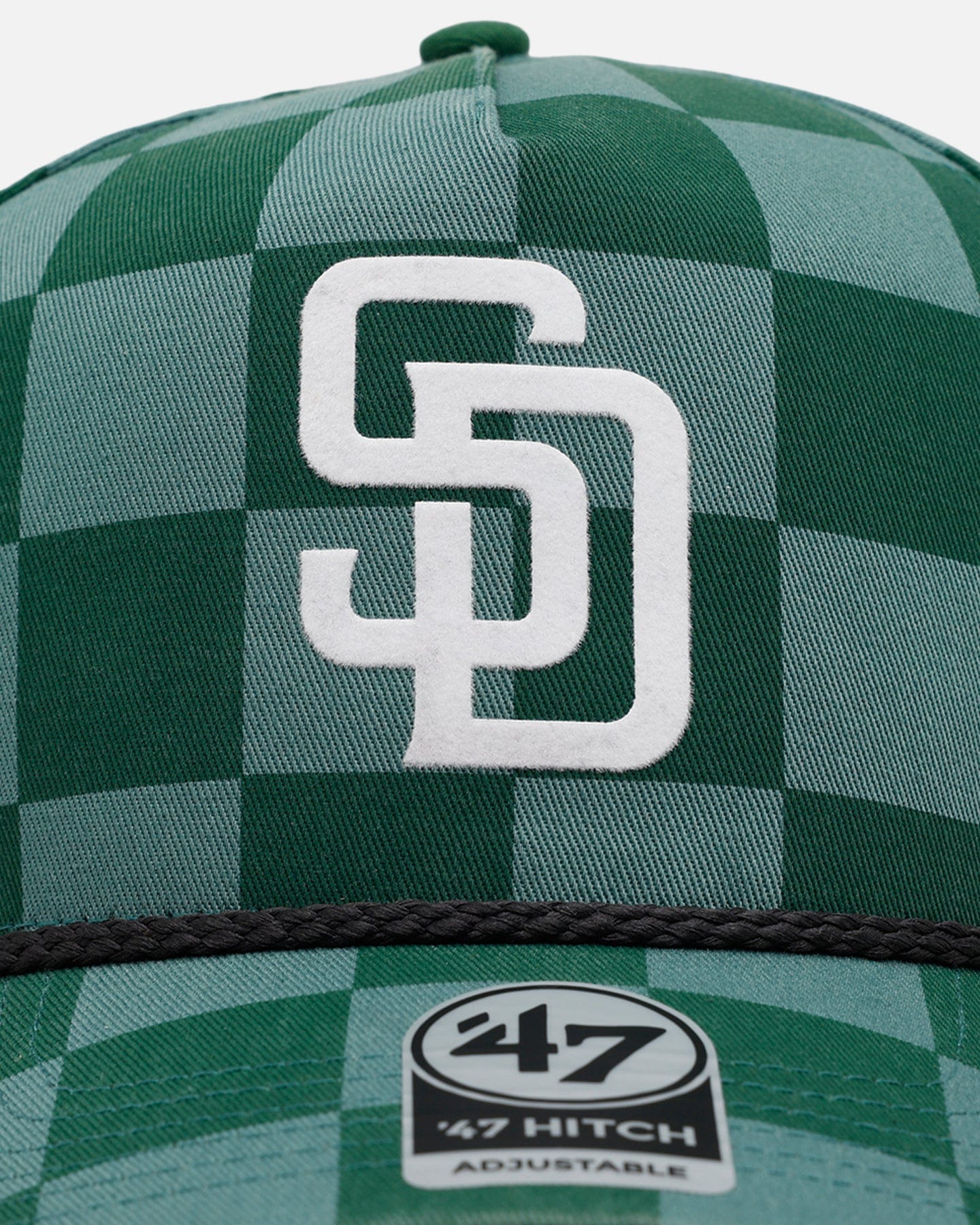 47 Brand San Diego Padres Checkerboard 47 Hitch Snapback Green
