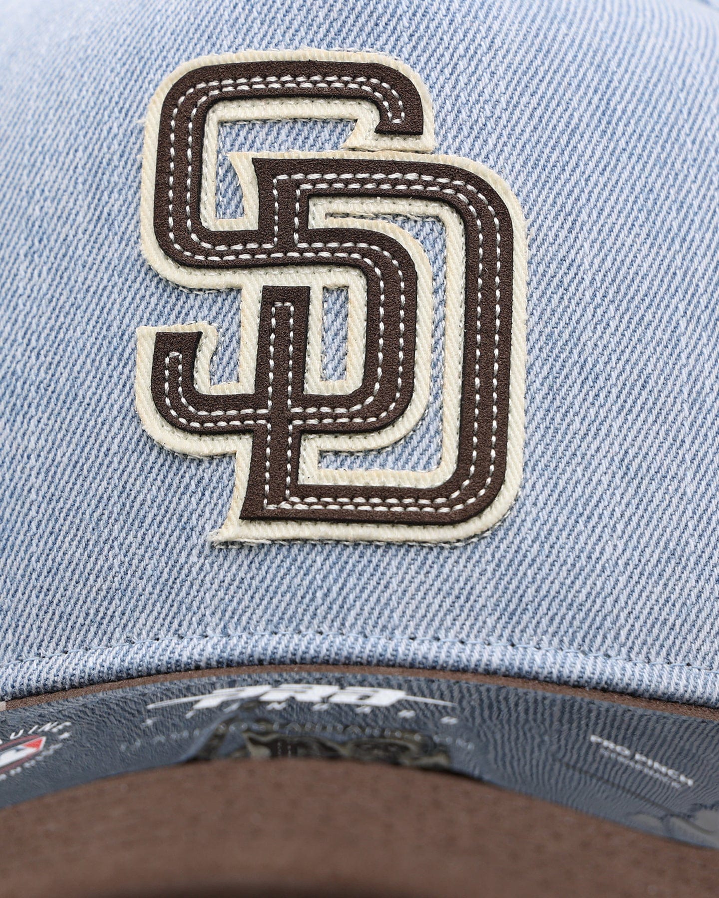 PRO Standard San Diego Padres Denim Suede Pro Pinch Strapback Denim