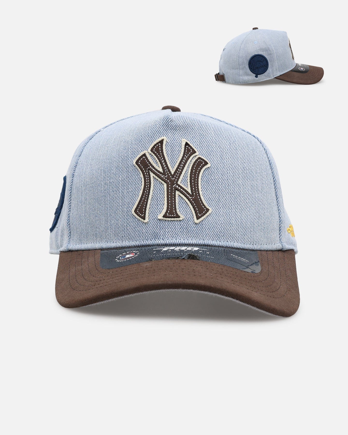 PRO Standard New York Yankees Denim Suede Pro Pinch Strapback Denim