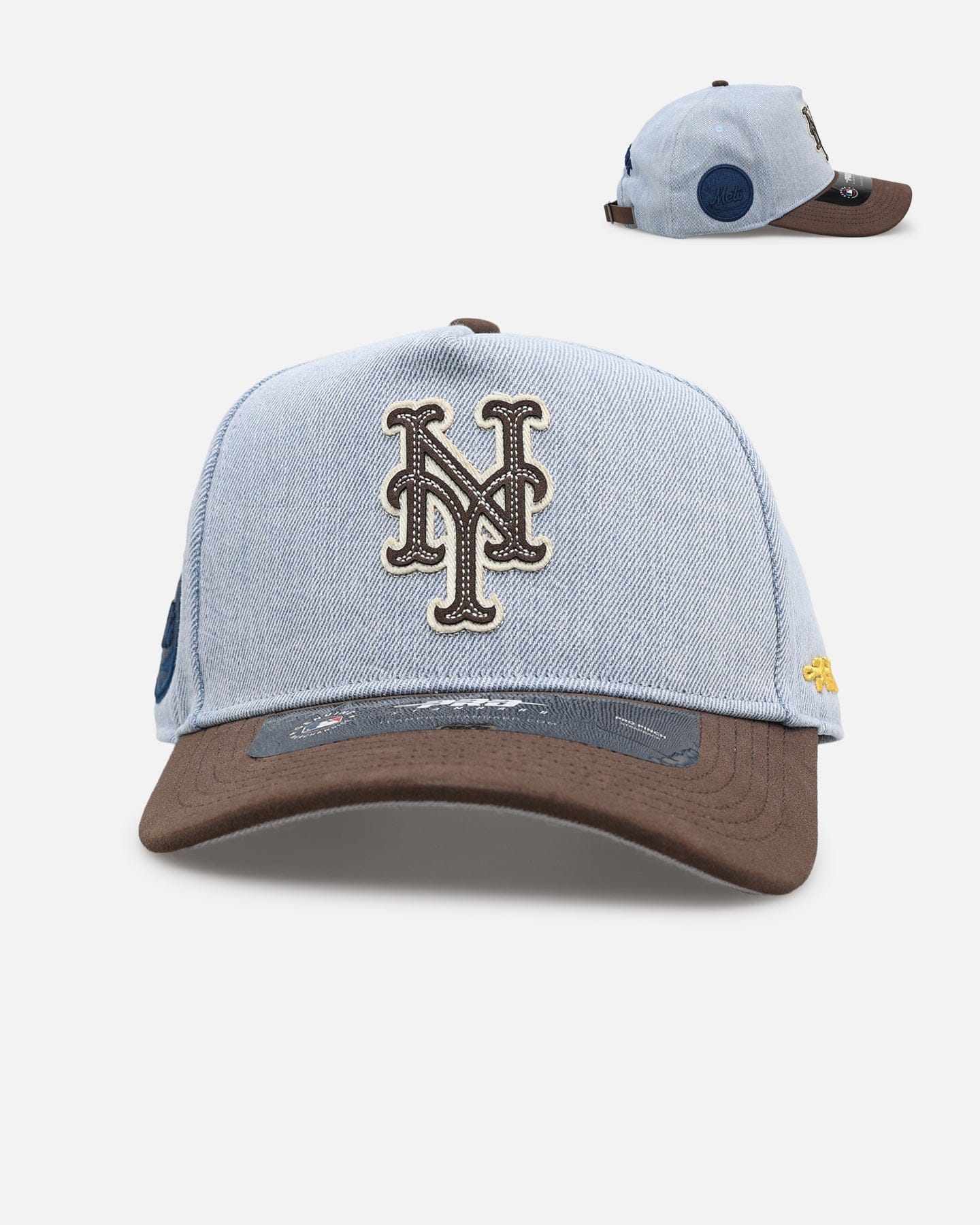 PRO Standard New York Mets Denim Suede Pro Pinch Strapback Denim