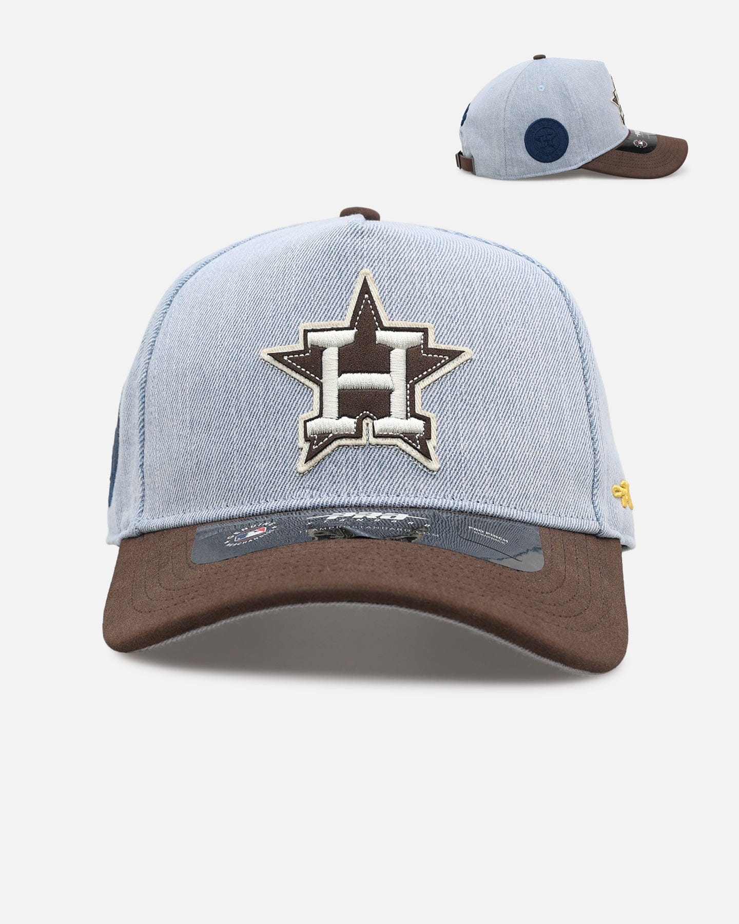 PRO Standard Houston Astros Denim Suede Pro Pinch Strapback Denim