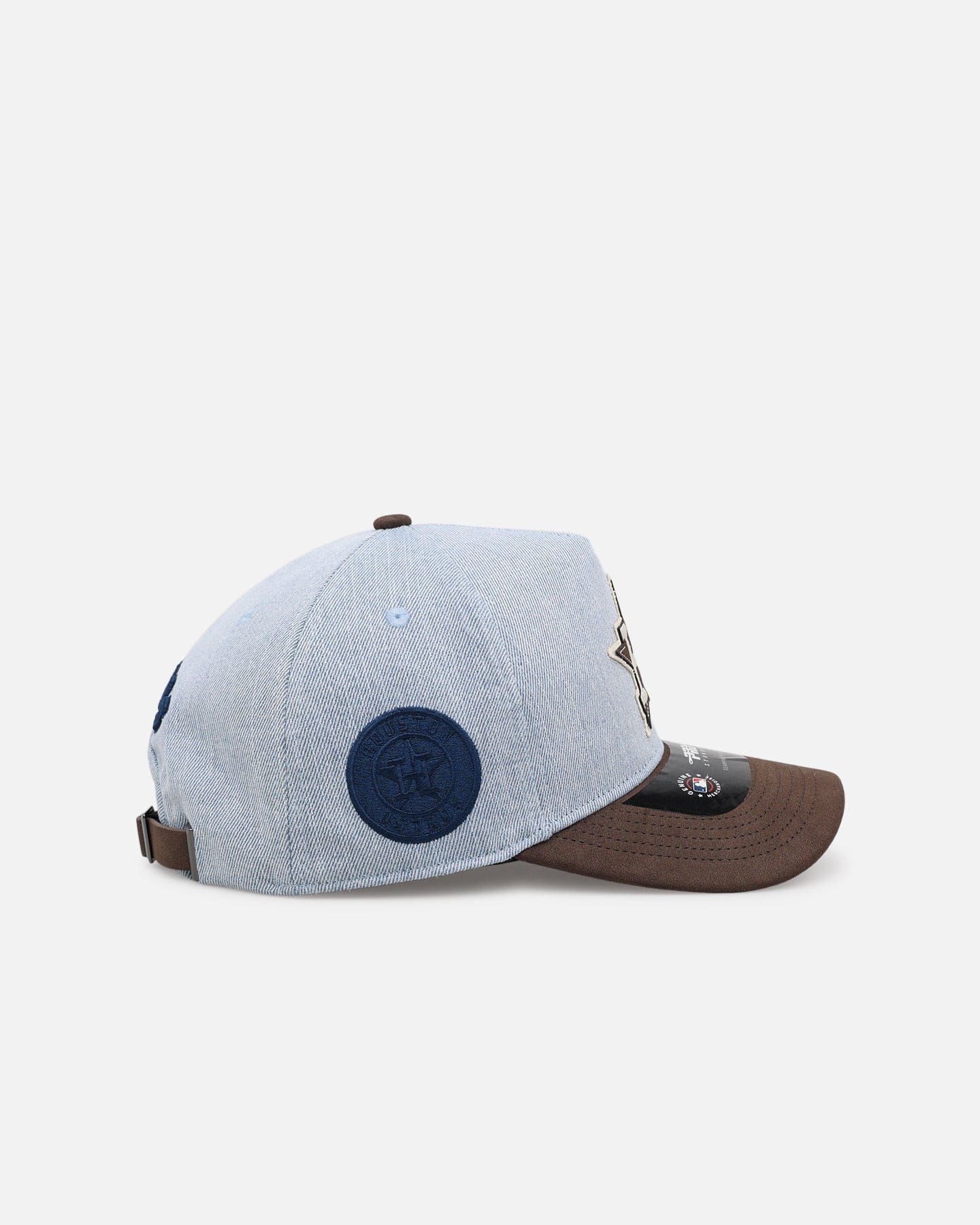 PRO Standard Houston Astros Denim Suede Pro Pinch Strapback Denim