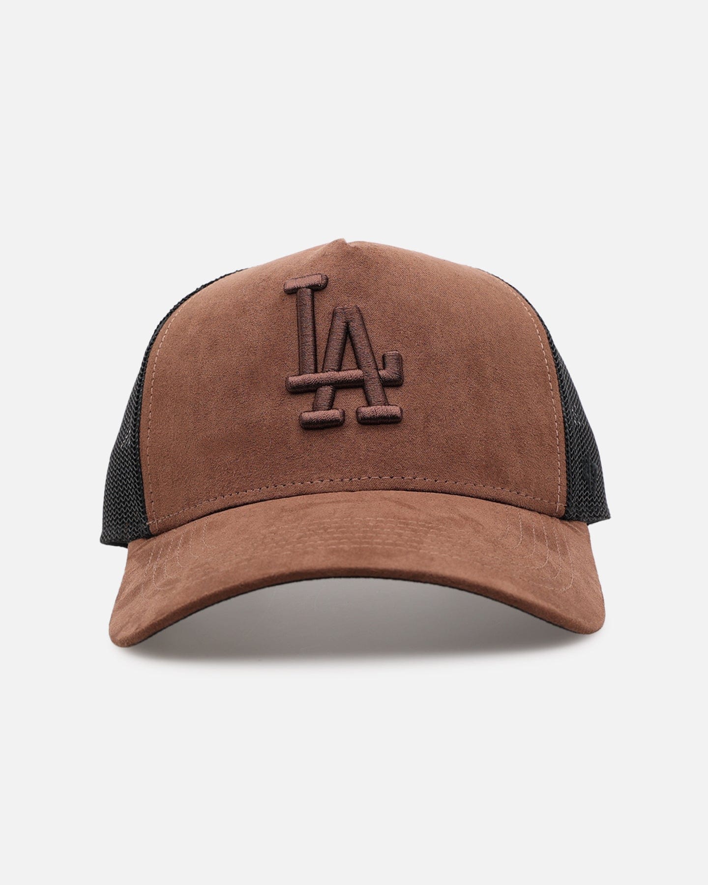47 Brand Los Angeles Dodgers Tonal Suede '47 Offside Trucker Snapback Chocolate