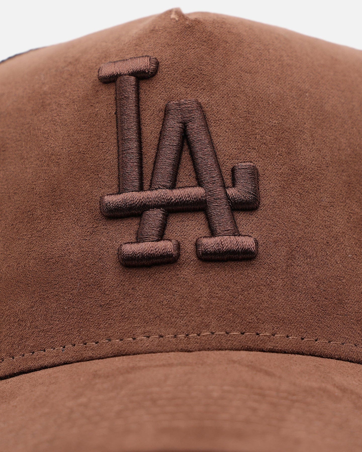 47 Brand Los Angeles Dodgers Tonal Suede '47 Offside Trucker Snapback Chocolate