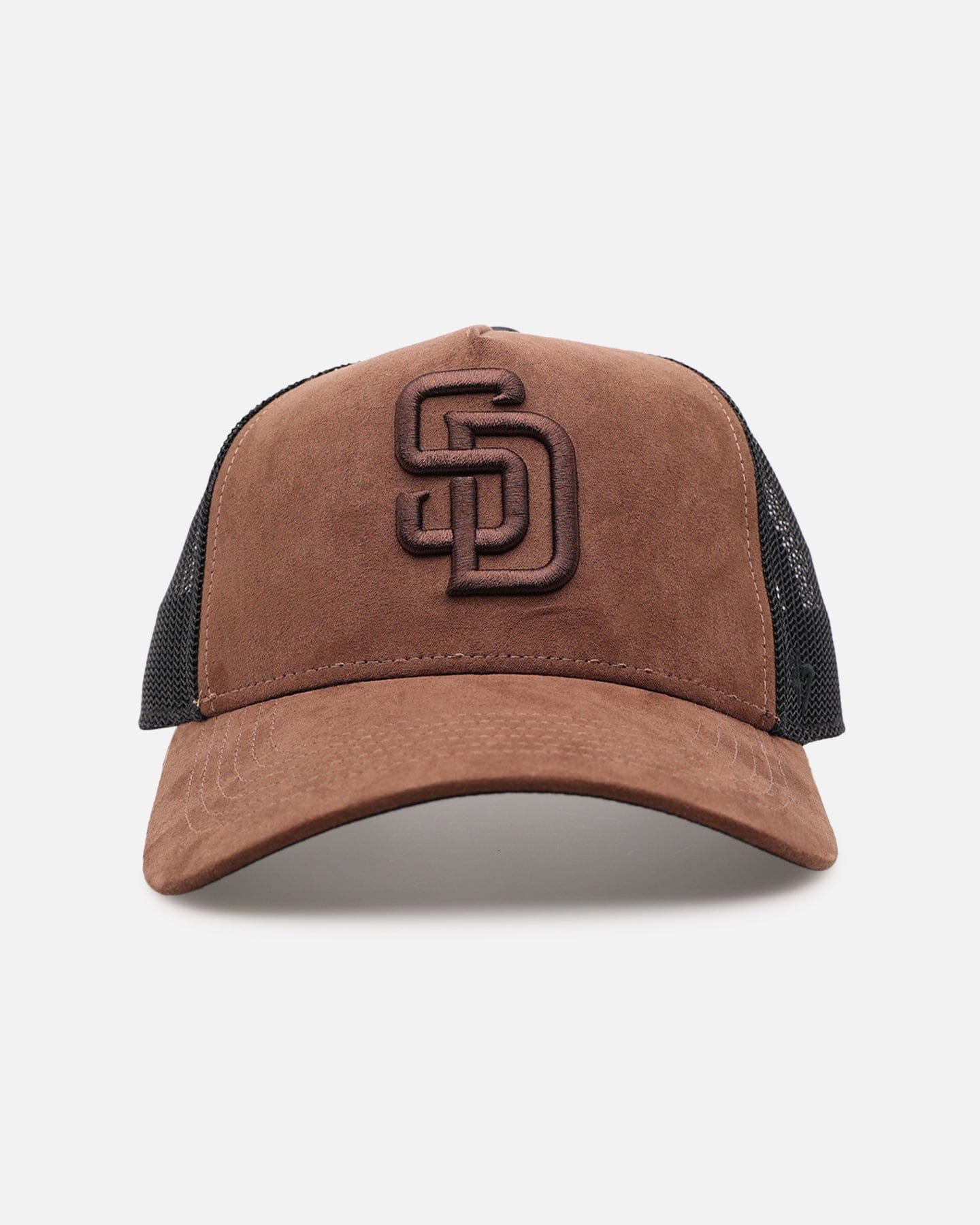 47 Brand San Diego Padres Tonal Suede '47 Offside Trucker Snapback Chocolate
