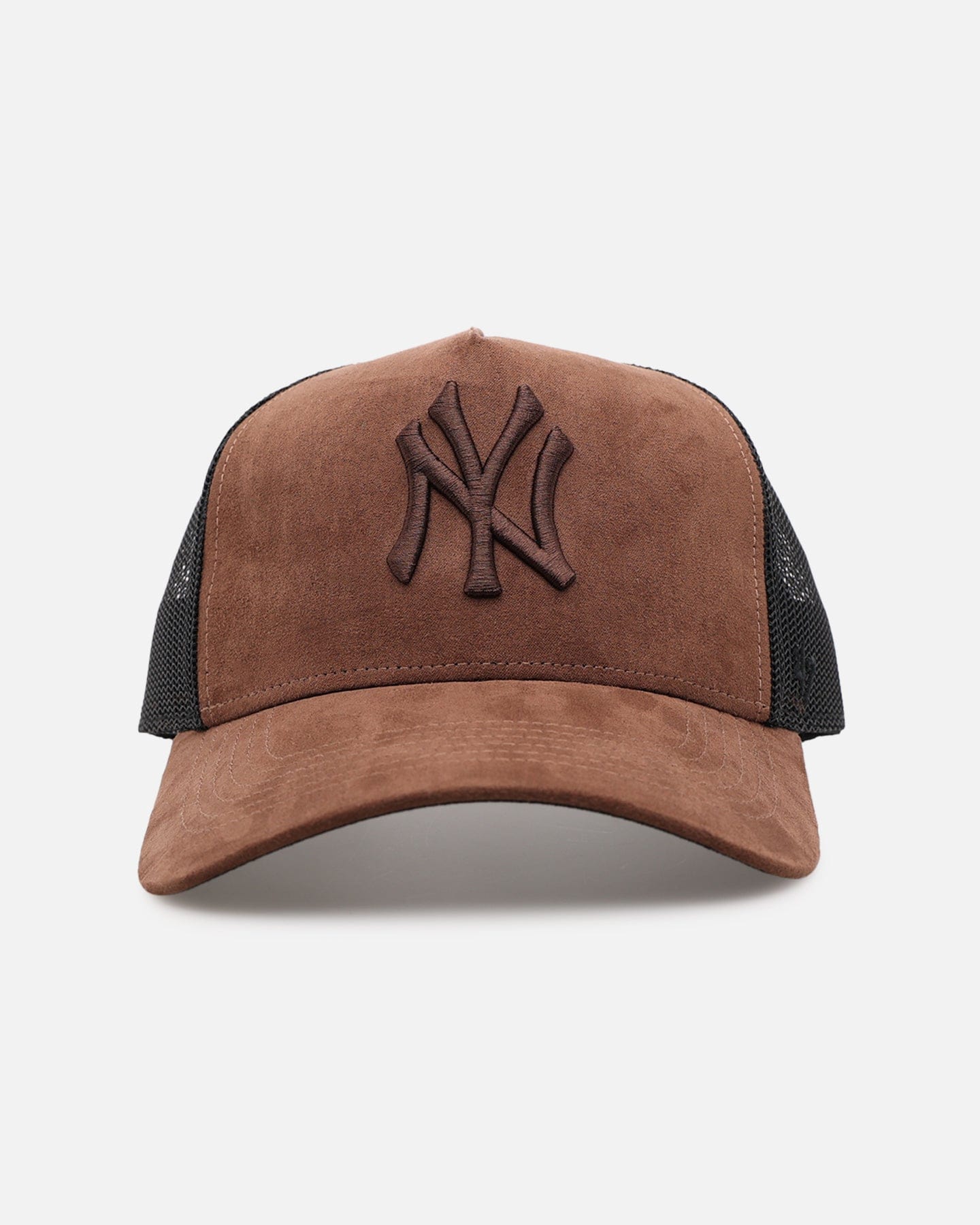 47 Brand New York Yankees Tonal Suede '47 Offside Trucker Snapback Chocolate