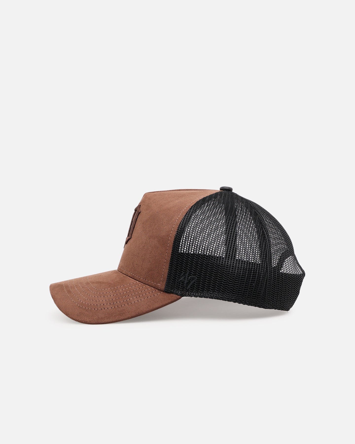 47 Brand Detroit Tigers Tonal Suede '47 Offside Trucker Snapback Chocolate