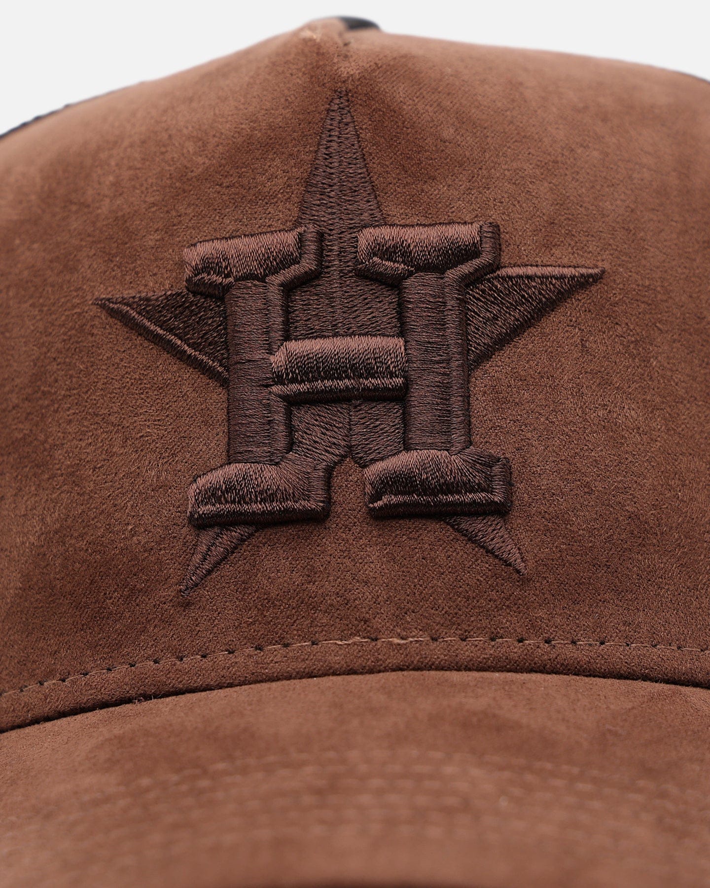 47 Brand Houston Astros Tonal Suede '47 Offside Trucker Snapback Chocolate