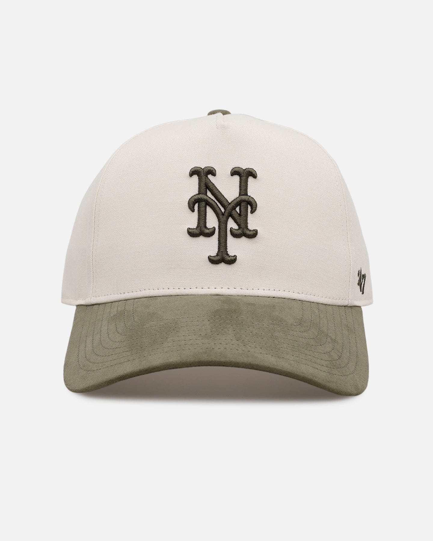 47 Brand New York Mets Bottle Green 2.0 47 Offside Snapback Natural