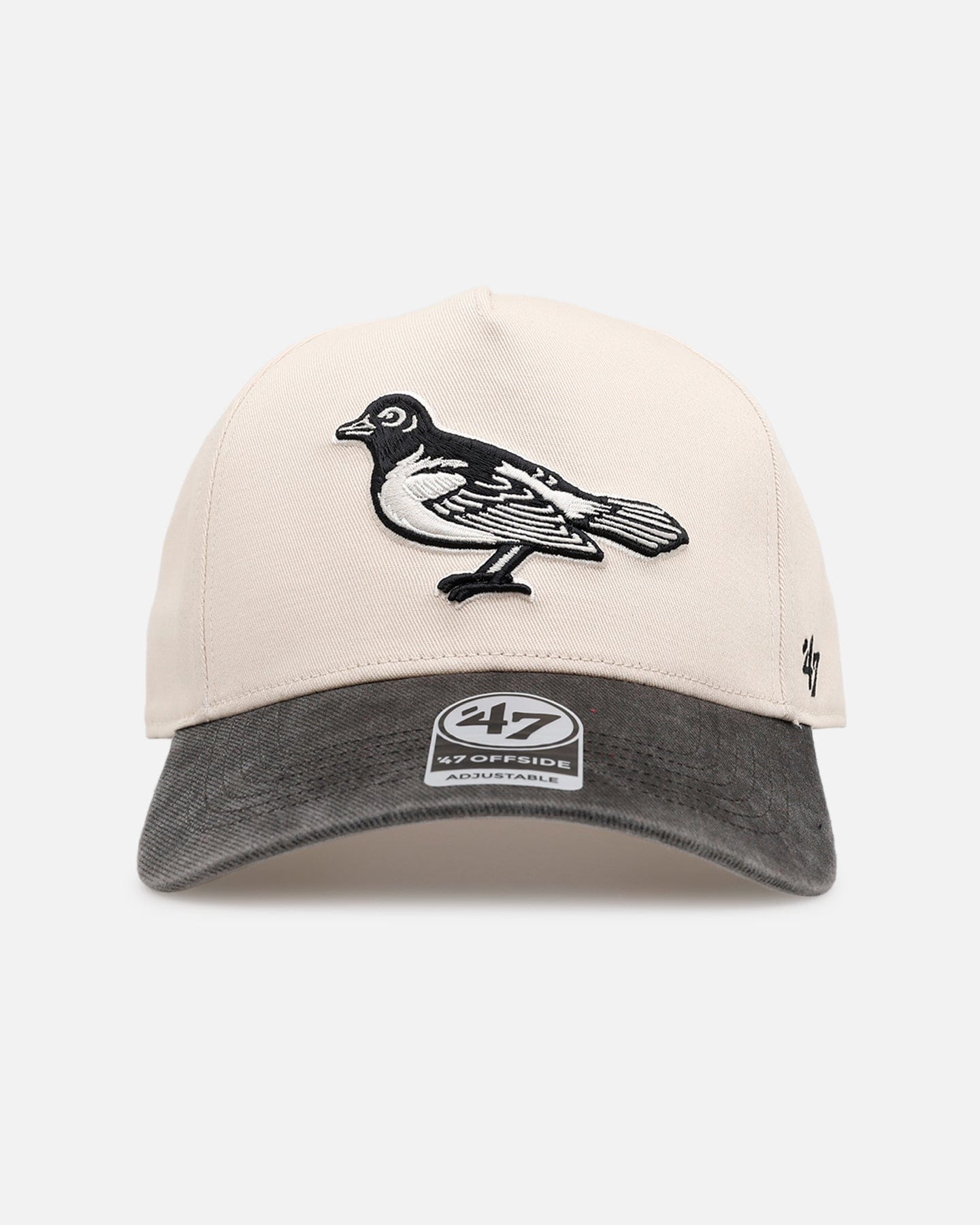 47 Brand Baltimore Orioles Washed Black Visor 47 Offside Snapback Natural