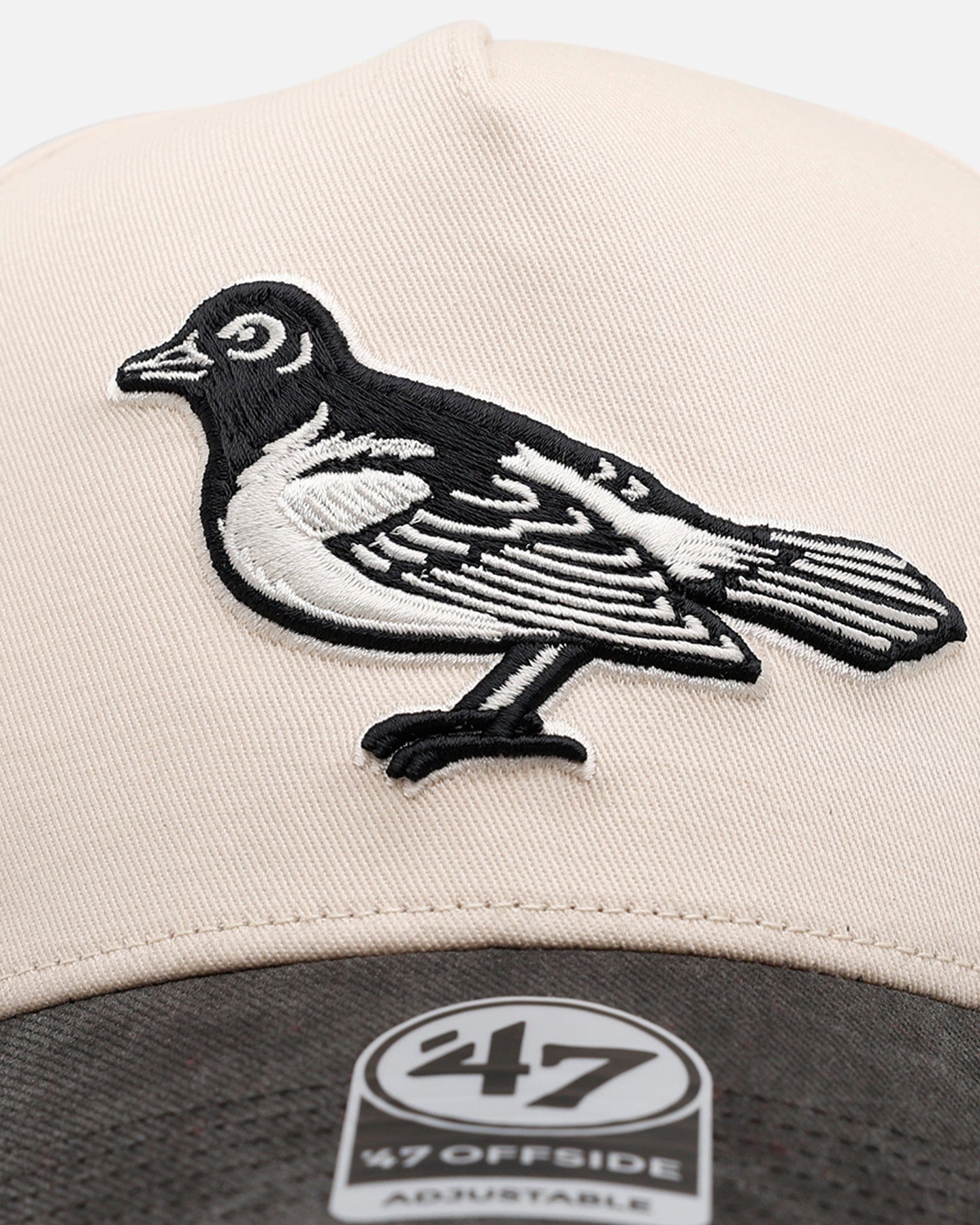 47 Brand Baltimore Orioles Washed Black Visor 47 Offside Snapback Natural