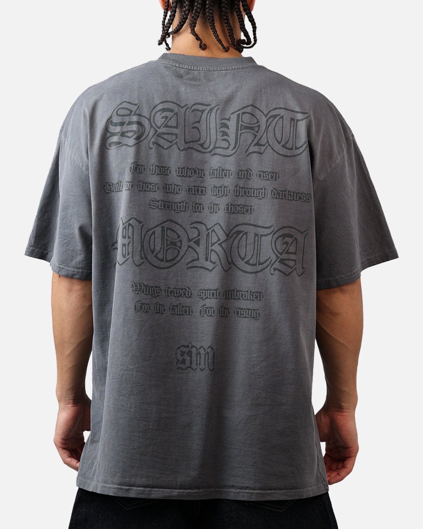 Saint Morta Holy Ghost T - Shirt Washed Charcoal