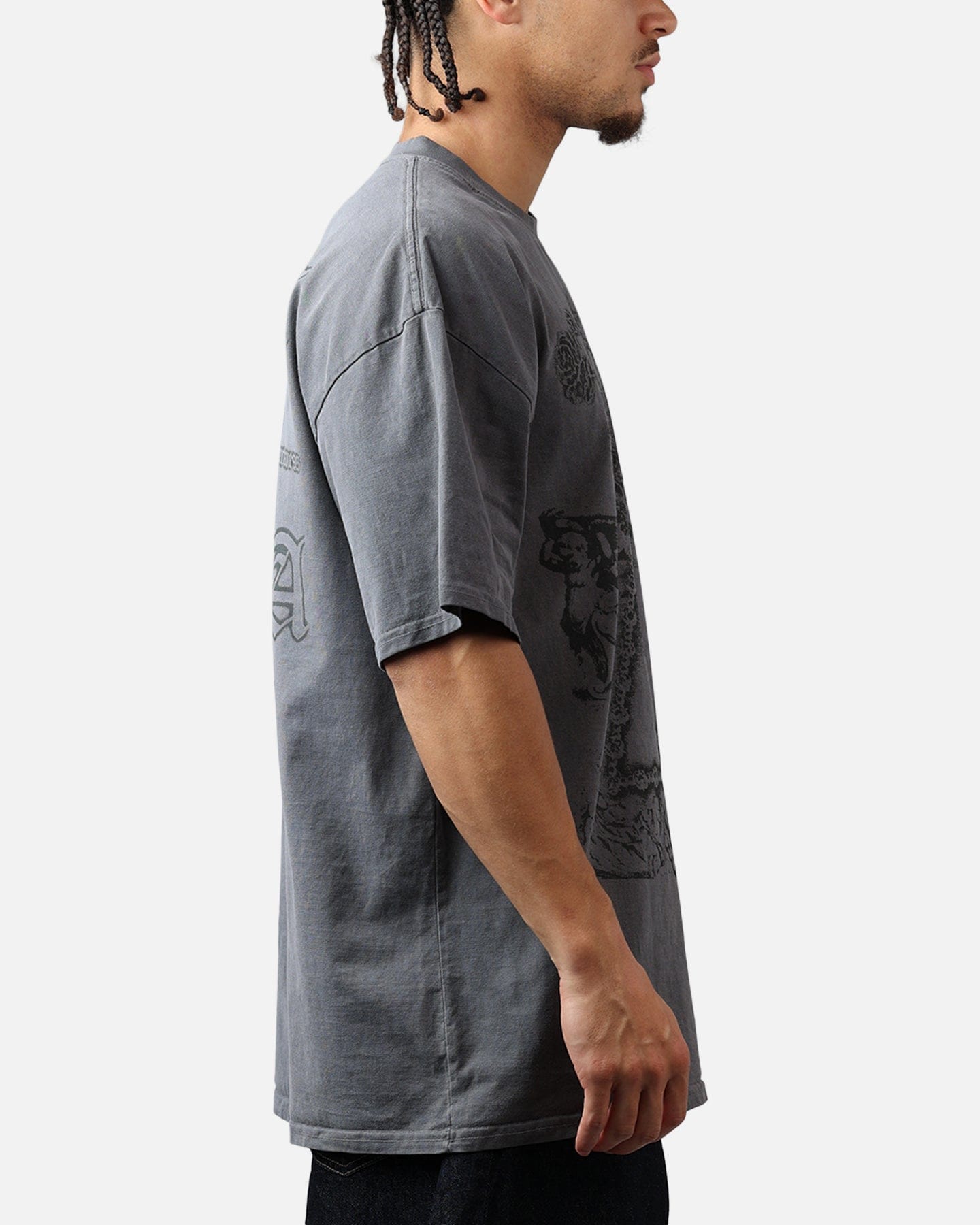 Saint Morta Holy Ghost T - Shirt Washed Charcoal