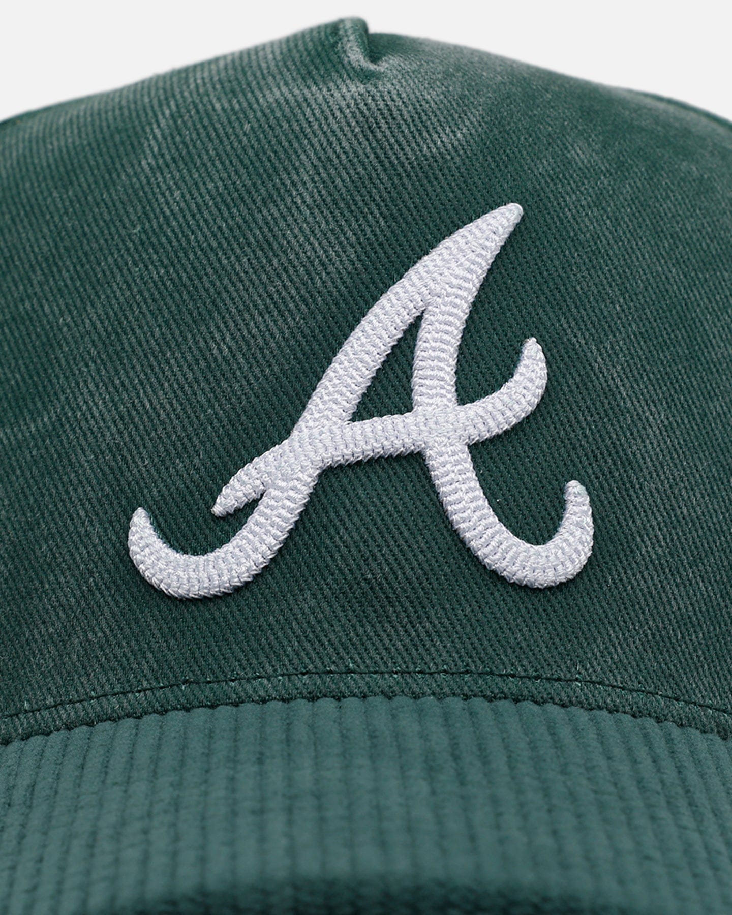47 Brand Atlanta Braves Apollo Cord Dark Green 47 Offside Snapback Dark Green
