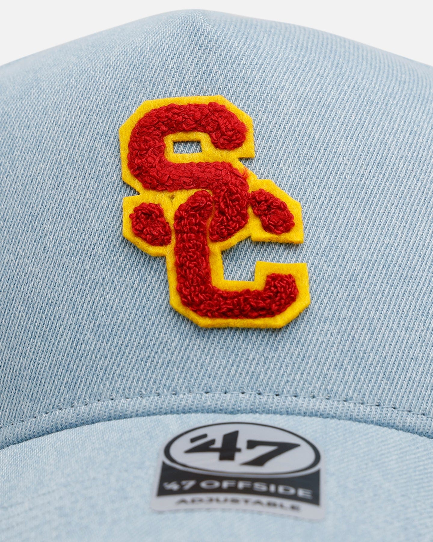 47 Brand USC Trojans Denim Chenille 47 Offside Snapback Denim