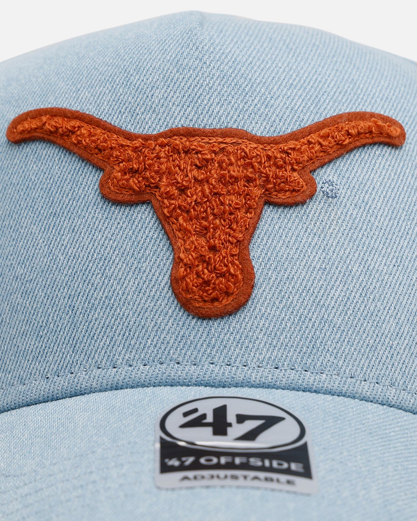 47 Brand Texas Longhorns Denim Chenille 47 Offside Snapback Denim