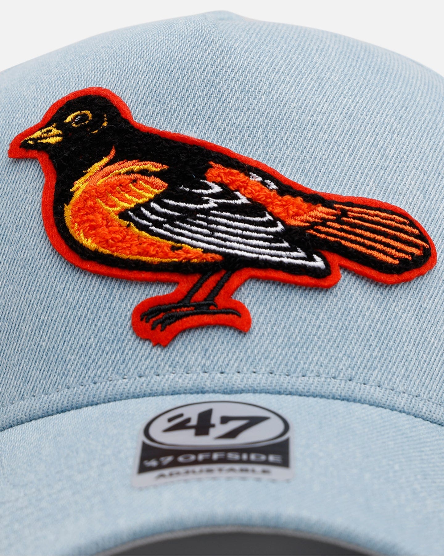 47 Brand Baltimore Orioles Denim Chenille 47 Offside Snapback Denim
