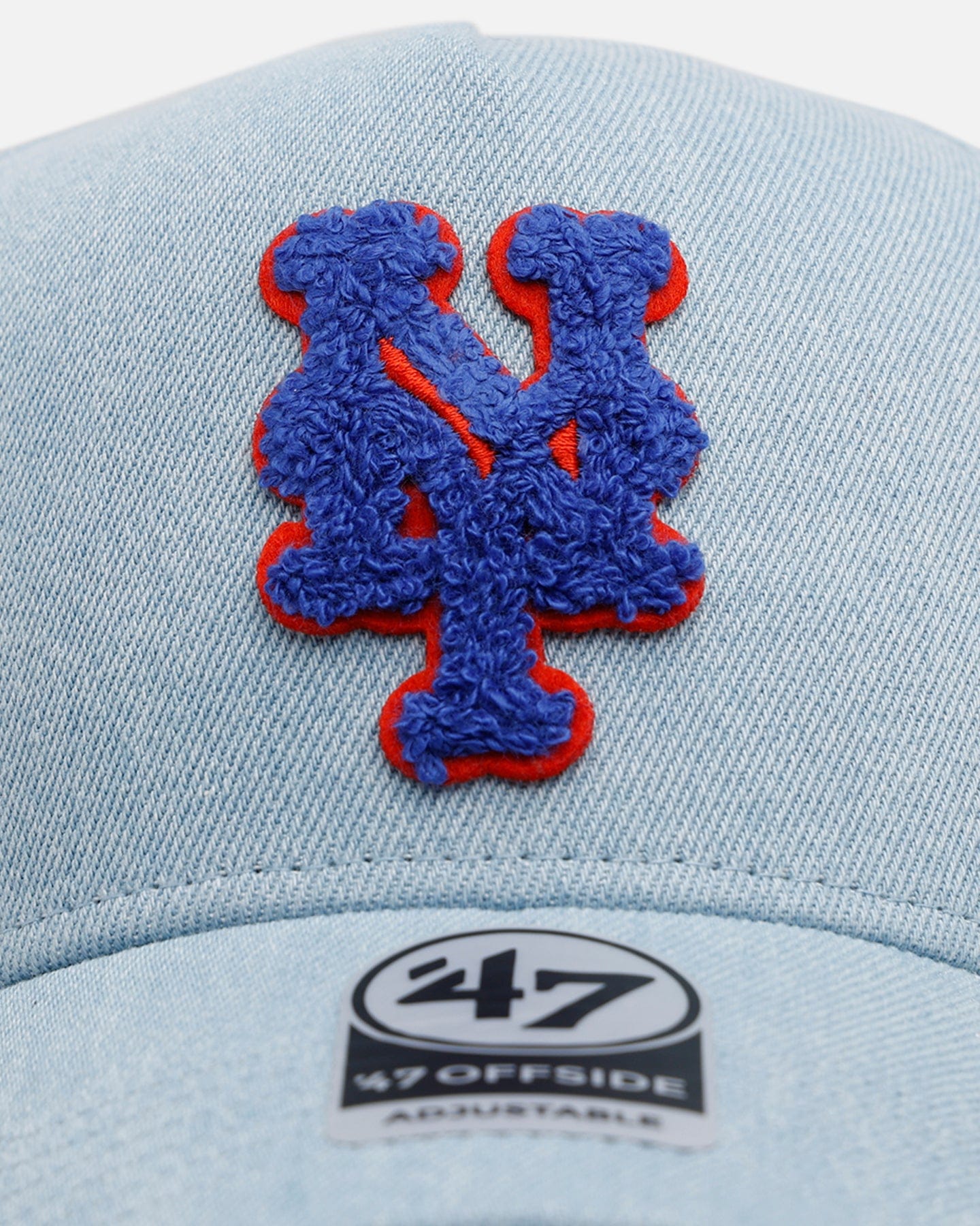 47 Brand New York Mets Denim Chenille 47 Offside Snapback Denim