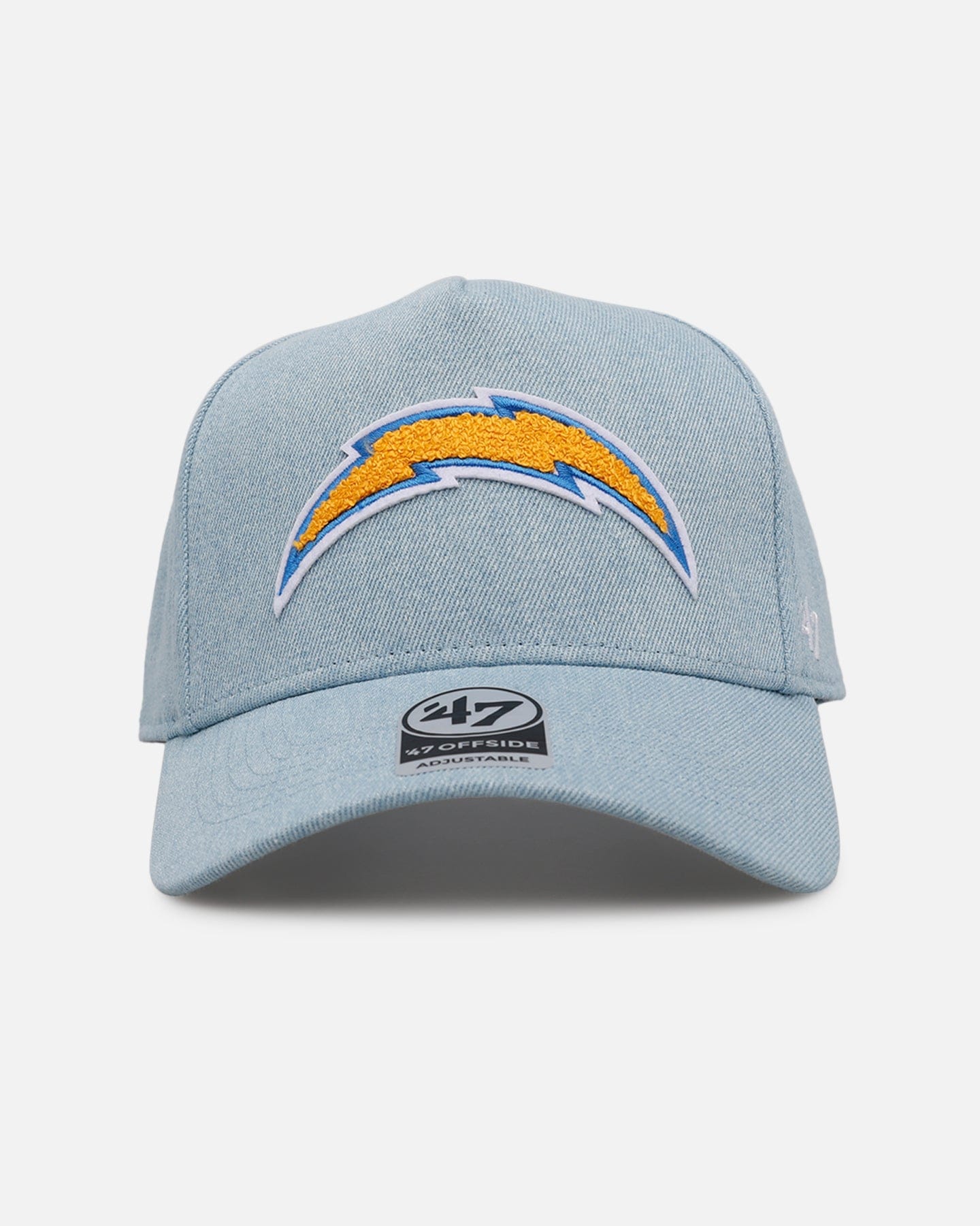 47 Brand Los Angeles Chargers Denim Chenille 47 Offside Strapback Denim