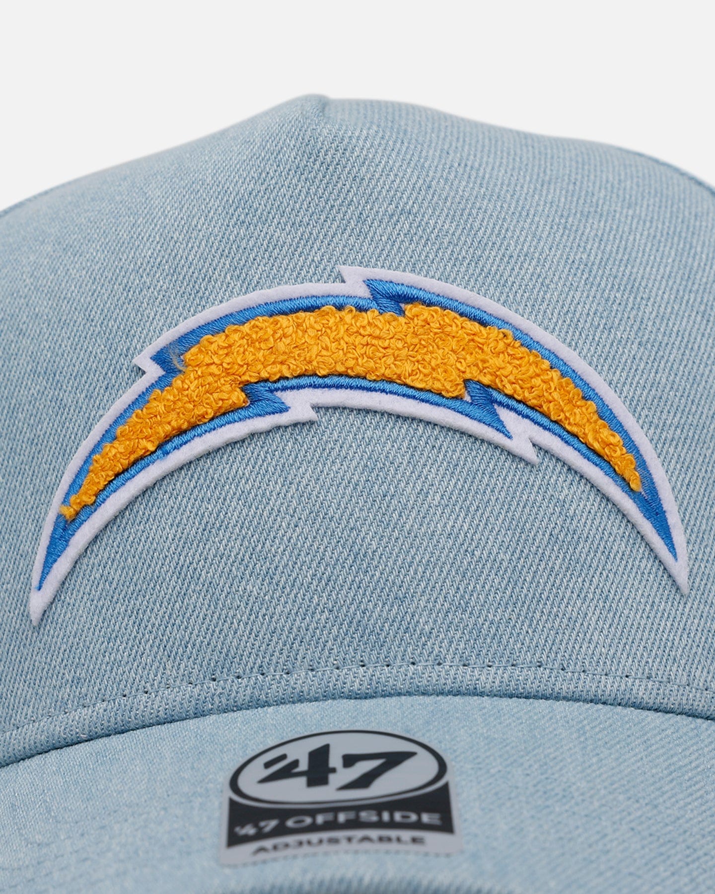 47 Brand Los Angeles Chargers Denim Chenille 47 Offside Strapback Denim