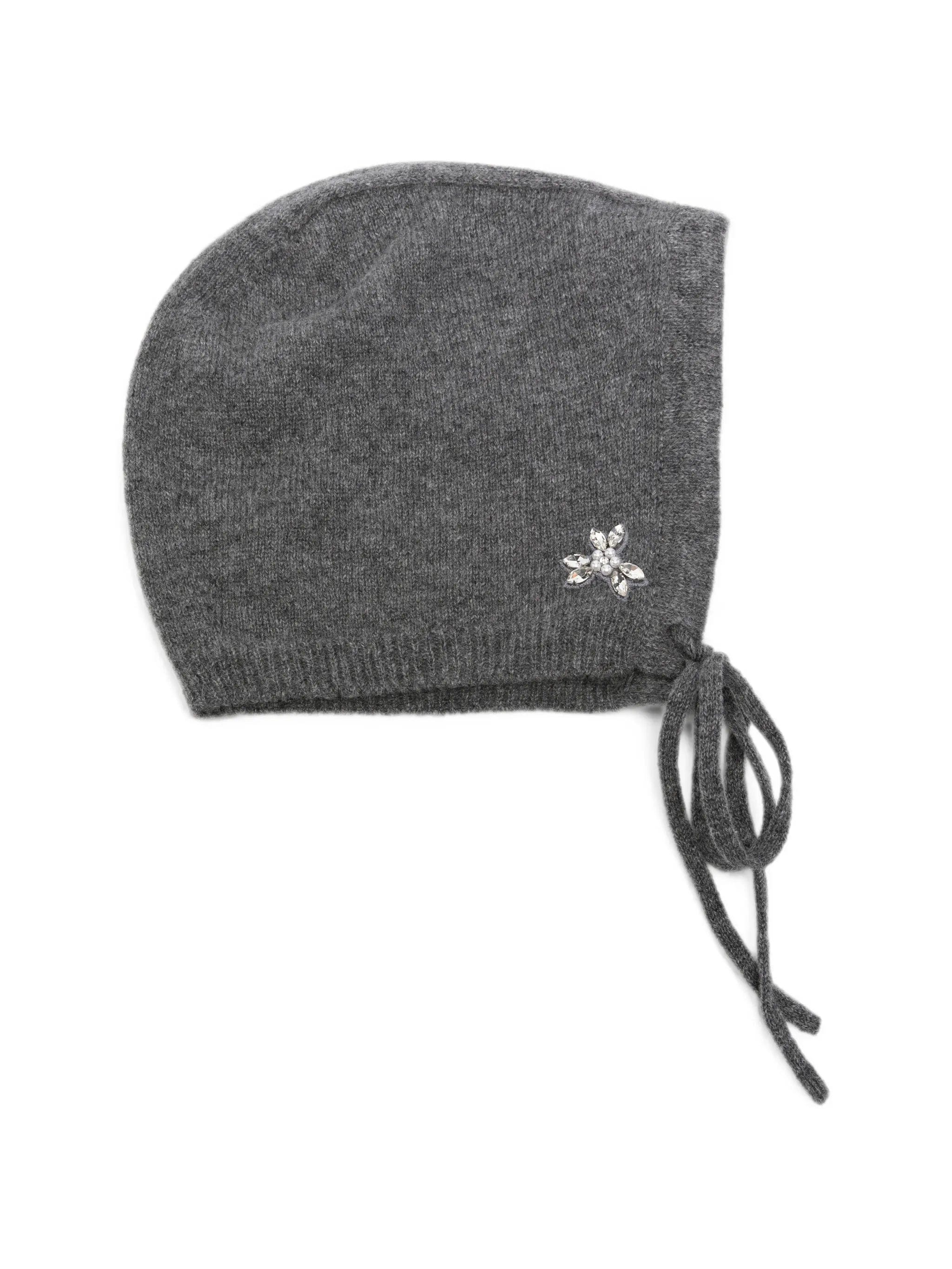 Simone Rocha embellished cashmere bonnet